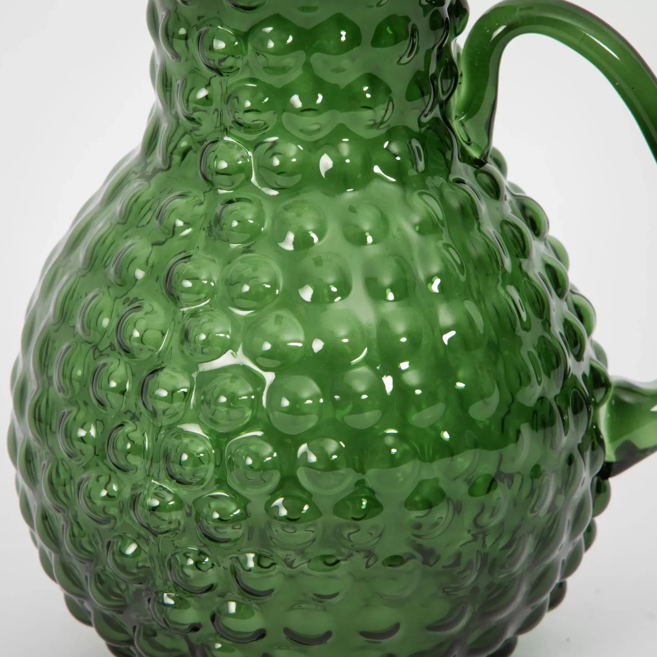 Drink & Barware | GigiandTom Bead Glass Drink Pitcher Green