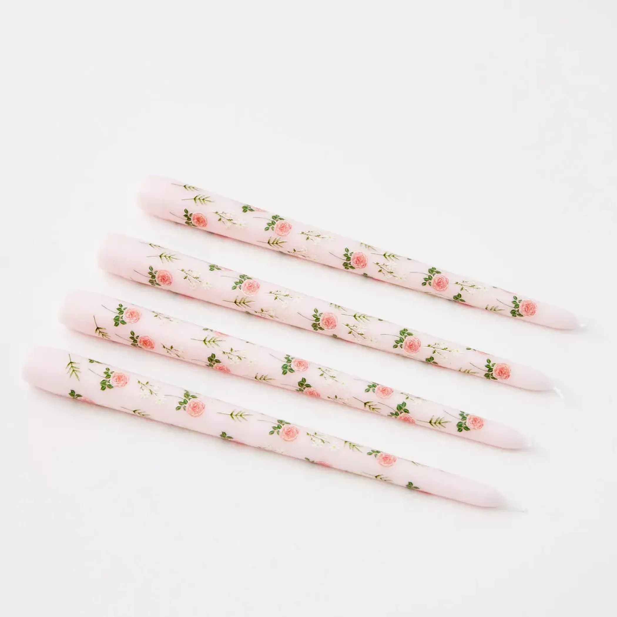 Candles & Candle Holders | GigiandTom Bouquet Soy Taper Candle 4 Pack Pink