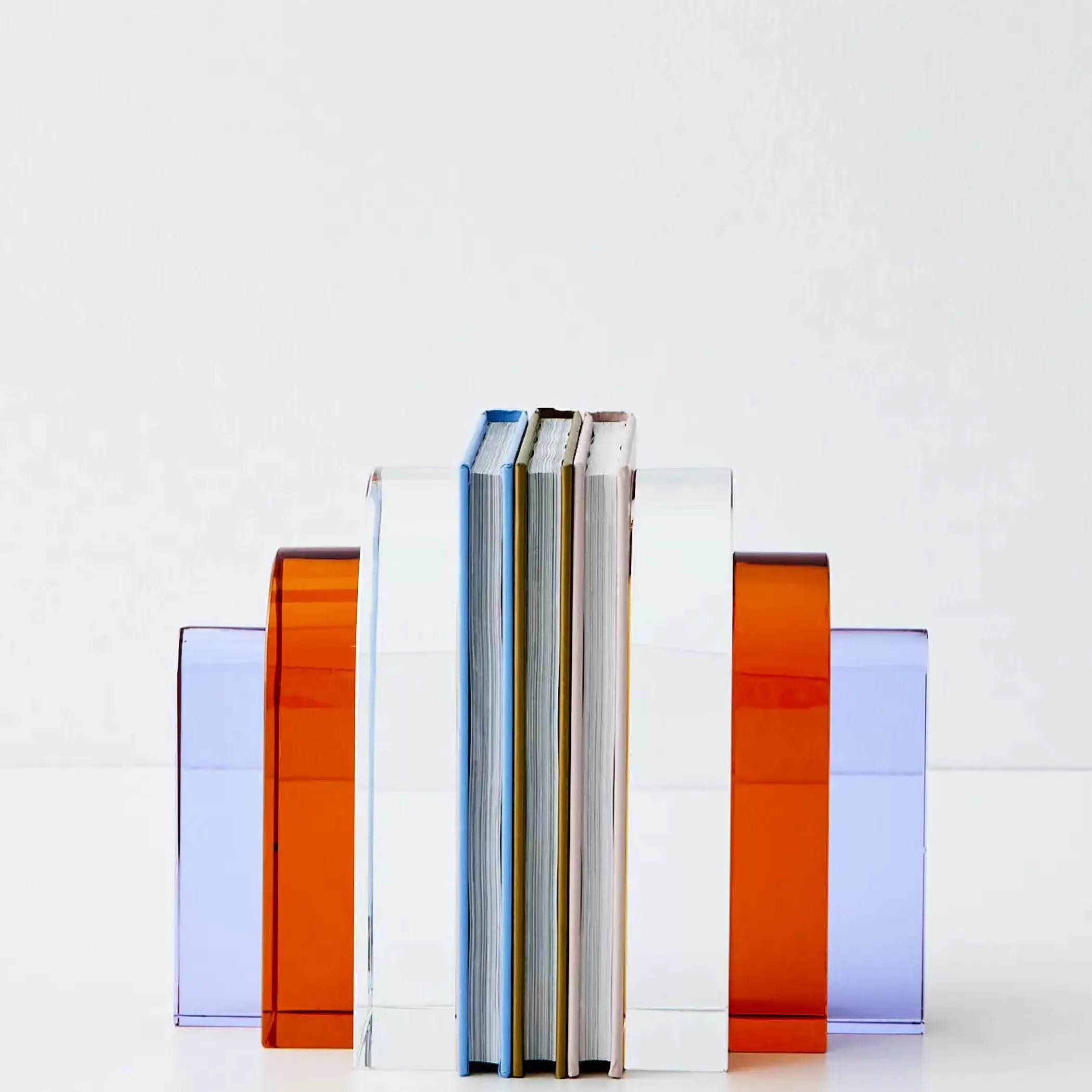 Decor | GigiandTom Bow Crystal Bookends Amber Purple