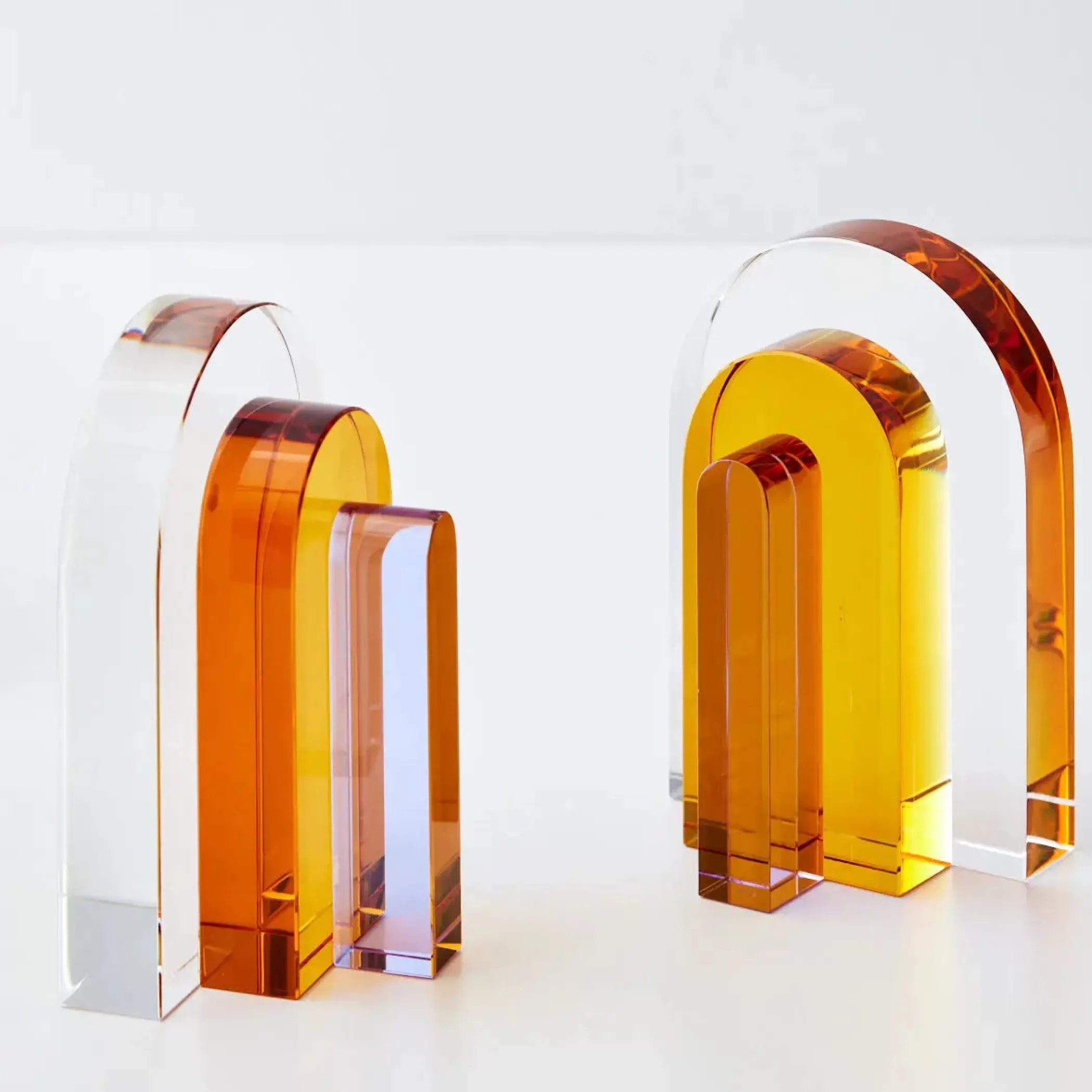 Decor | GigiandTom Bow Crystal Bookends Amber Purple