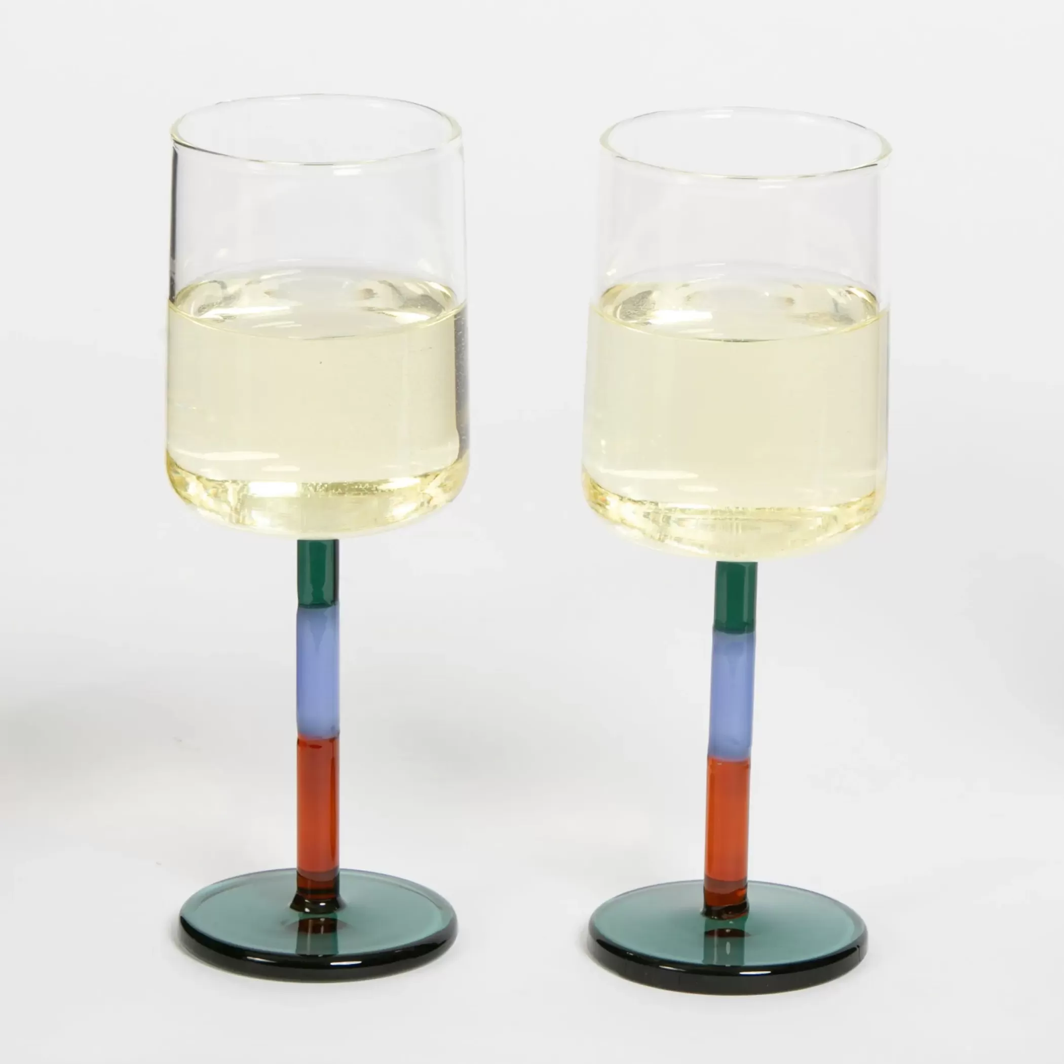 Drink & Barware | GigiandTom Byblos Wine Glass Set of 2 Blue/Amber