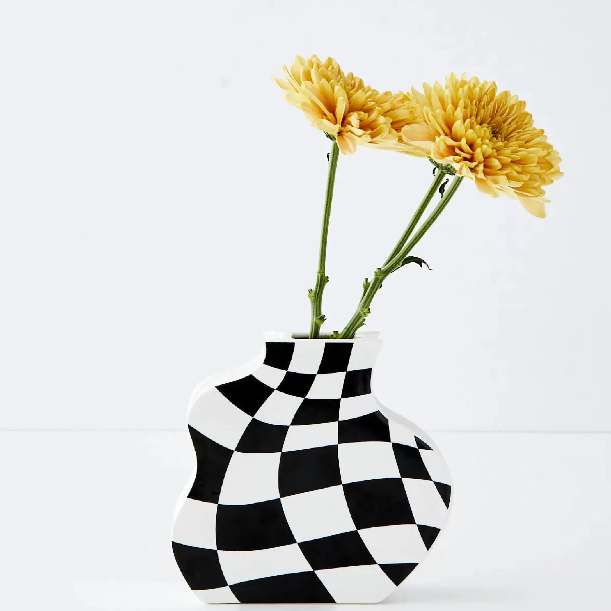 Vases & Planters | GigiandTom Checkerboard Ceramic Vase