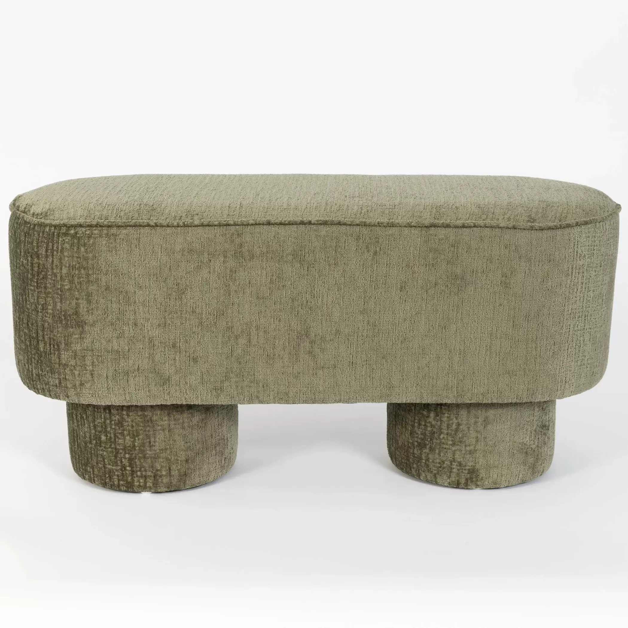 Furniture, Mirrors & Lighting | GigiandTom Chubby Chenille Bench Seat Green