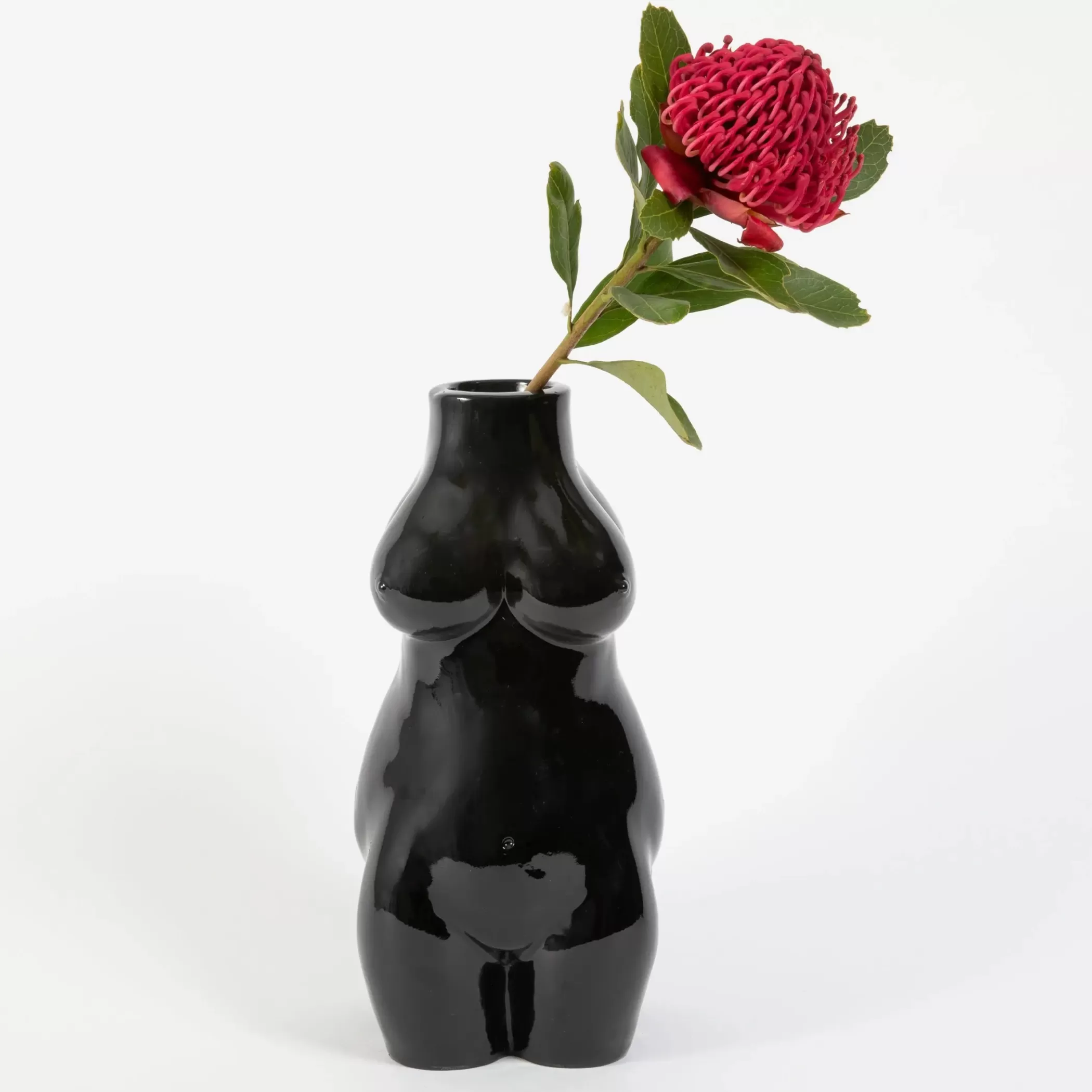 Vases & Planters | GigiandTom Divine Feminine Resin Vase Black