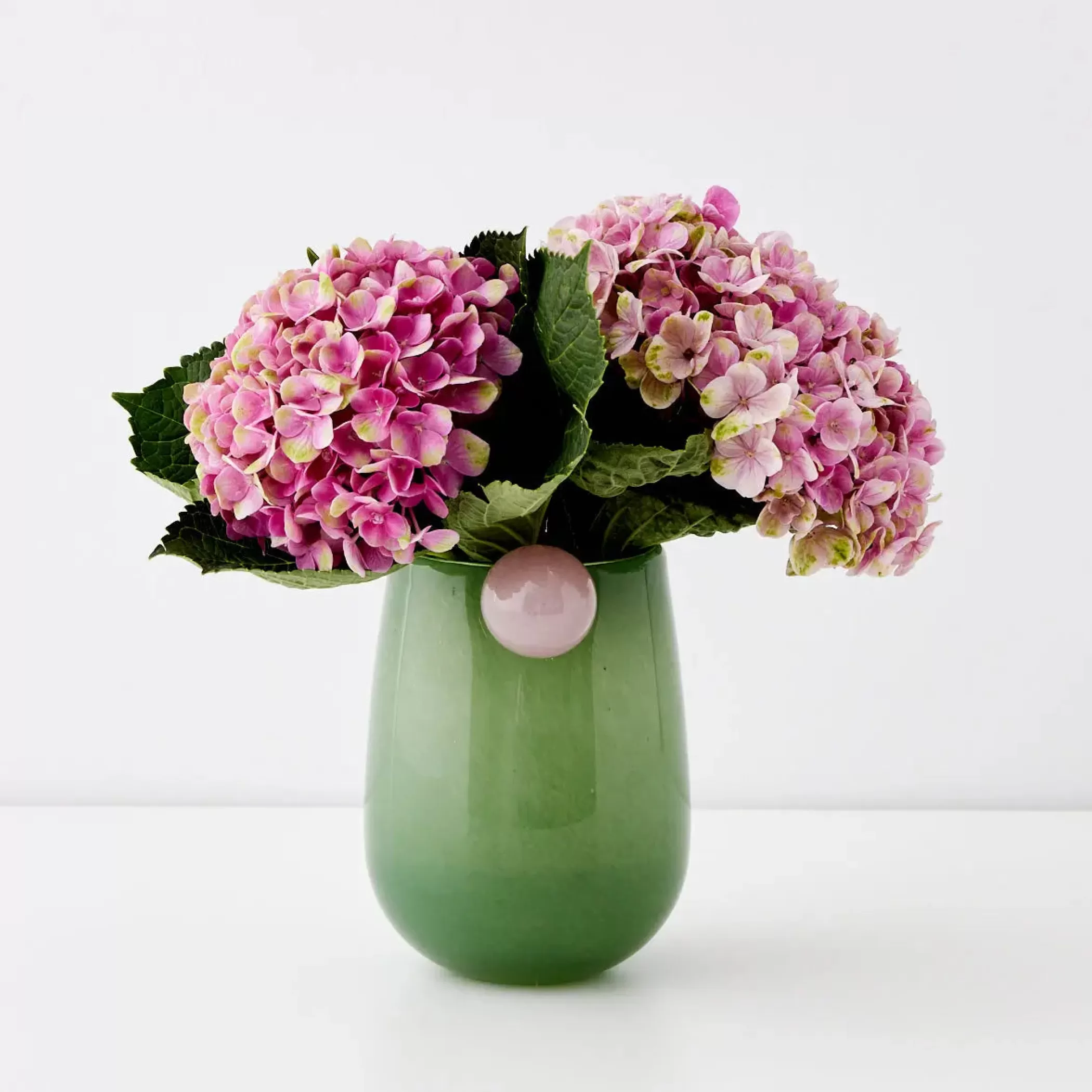 Vases & Planters | GigiandTom Droplet Medium Coloured Glass Vase Teal