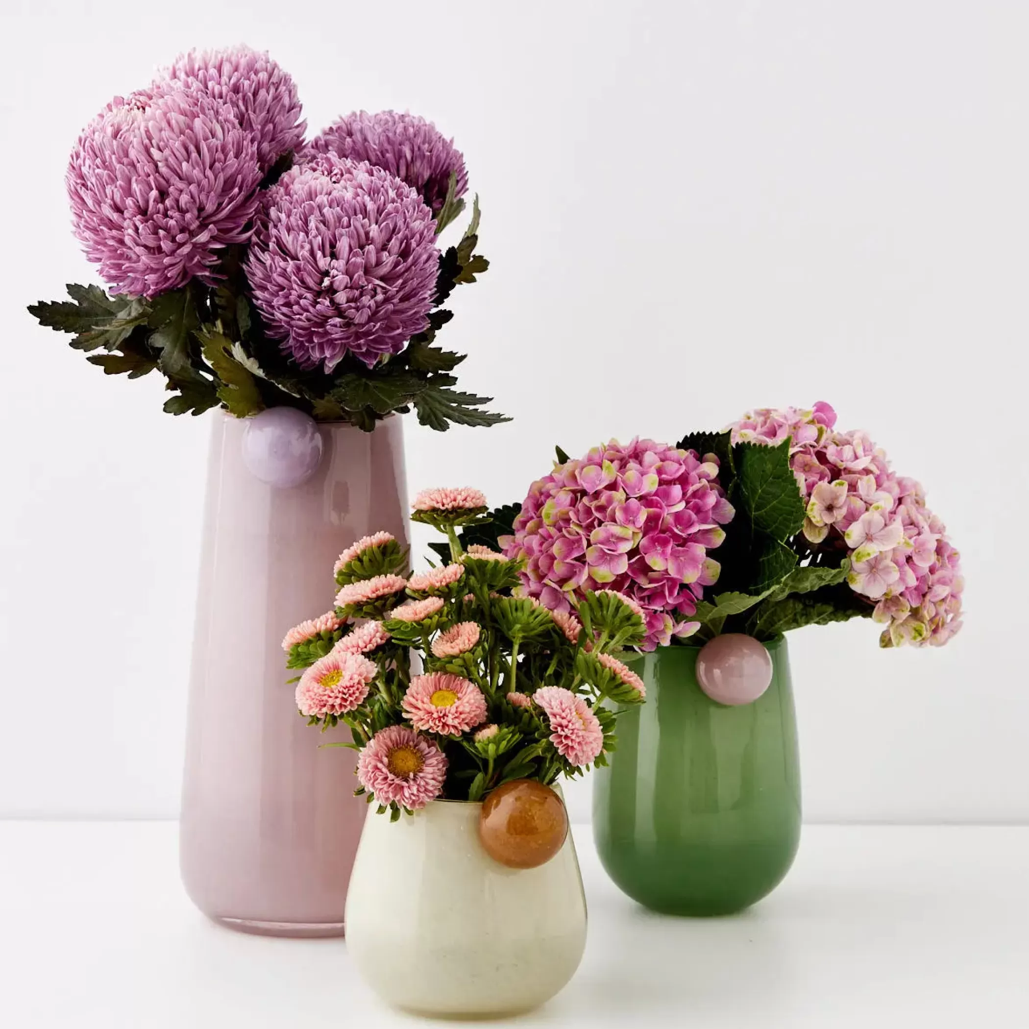 Vases & Planters | GigiandTom Droplet Medium Coloured Glass Vase Teal