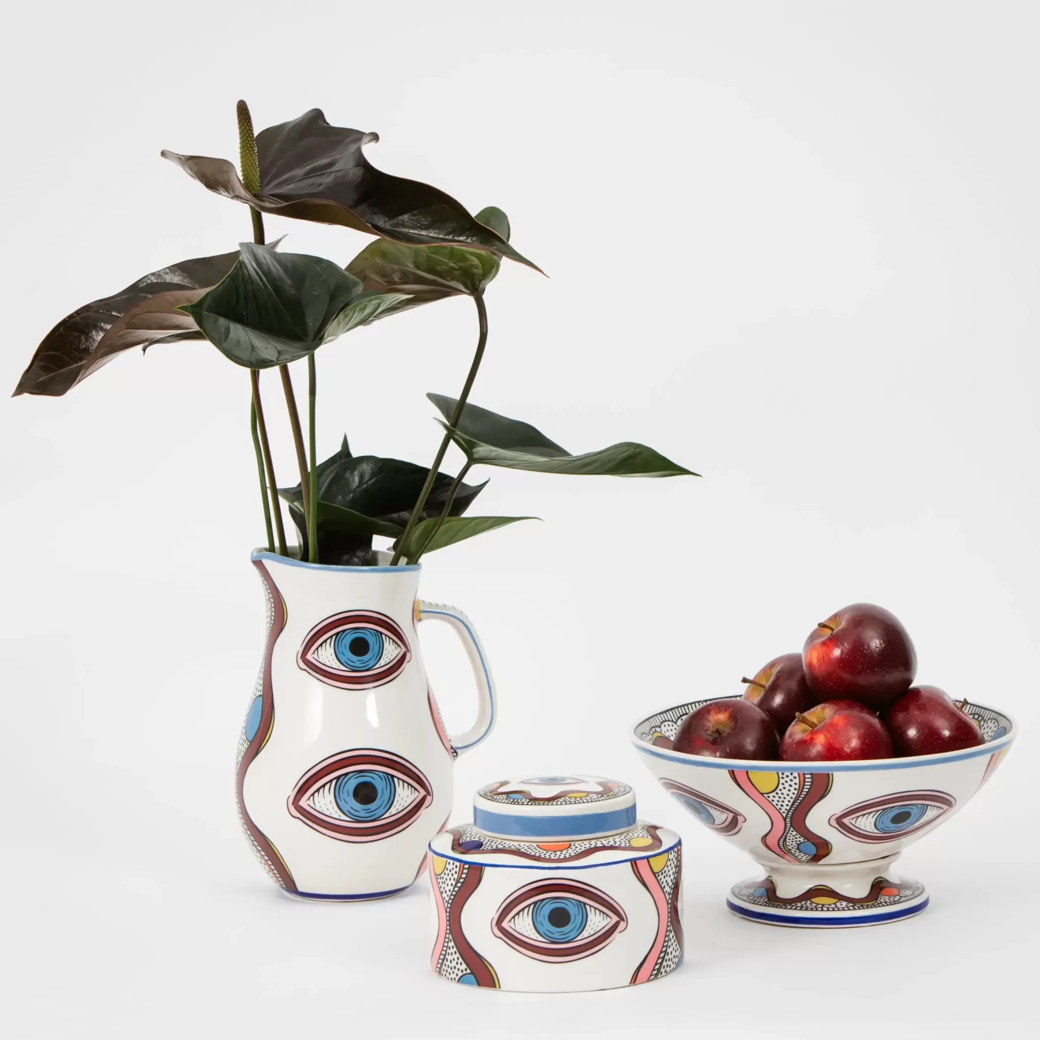 Kitchen & Dining | GigiandTom Evil Eye Ceramic Carafe