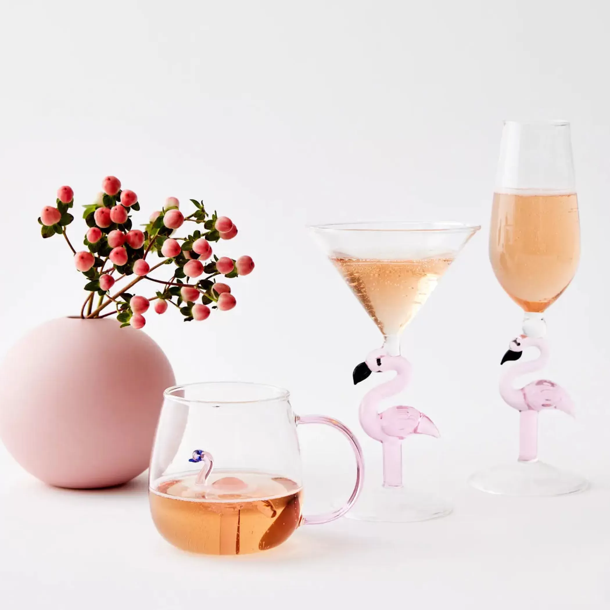 Drink & Barware | GigiandTom Flamingo Stem Champagne Glass