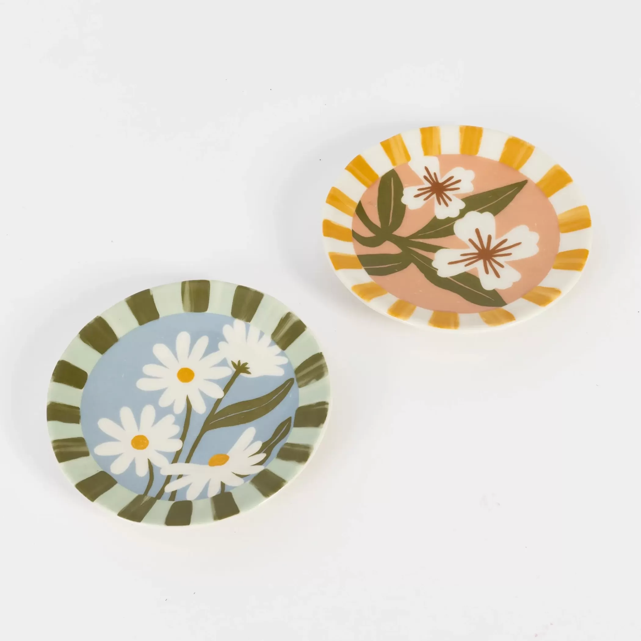 Kitchen & Dining | GigiandTom Fleur Ceramic Side Plate Set