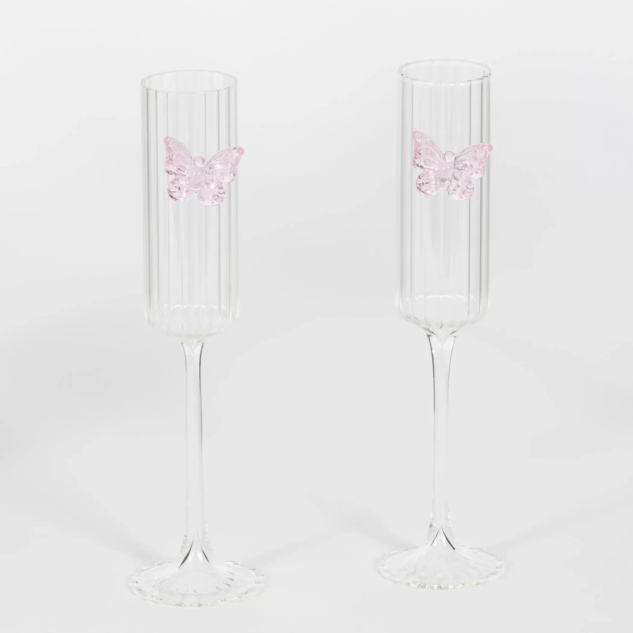 Drink & Barware | GigiandTom Flutterfly Champagne Cocktail Glass Clear Set