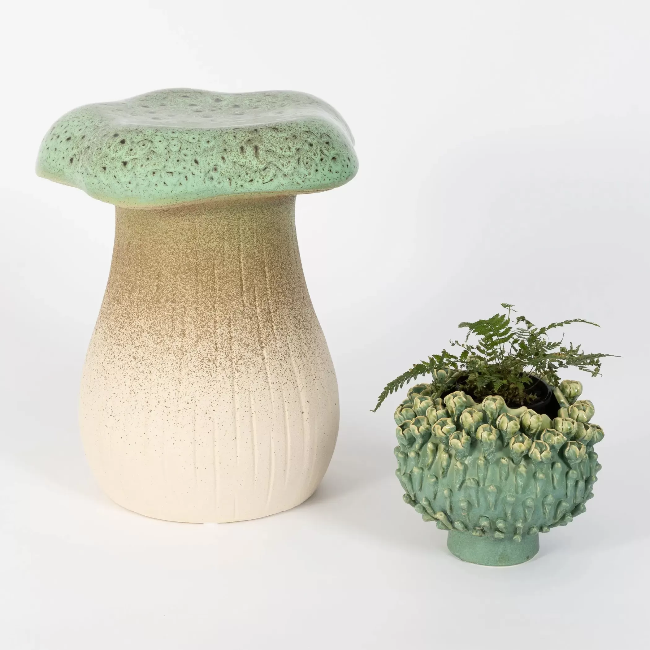 Furniture, Mirrors & Lighting | GigiandTom Foraged Funghi Ceramic Mushroom Stool