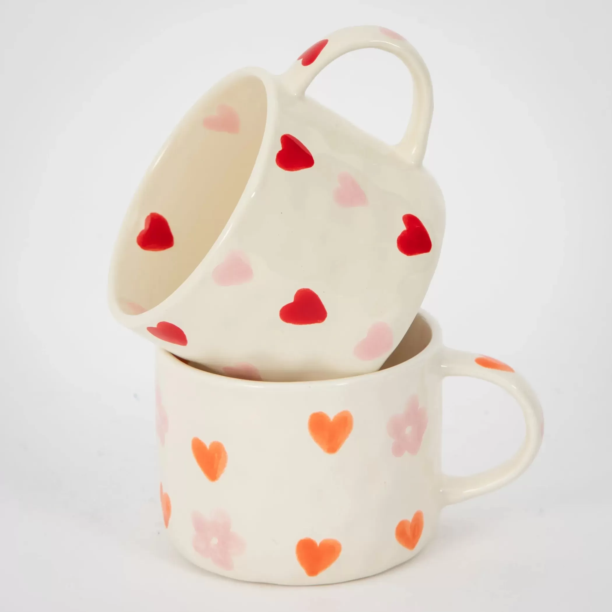 Pre-order | Kitchen & Dining | GigiandTom Heartfelt Ceramic Mug Orange Pink