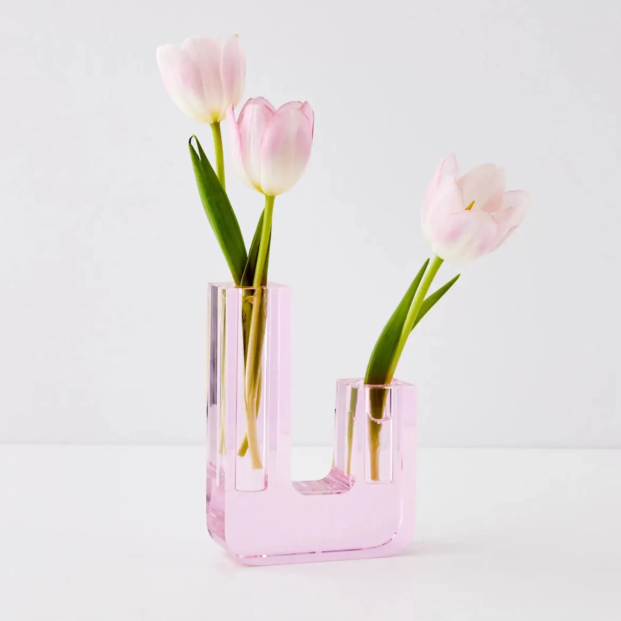 Vases & Planters | GigiandTom Infinity Crystal Cut Coloured Vase Pink