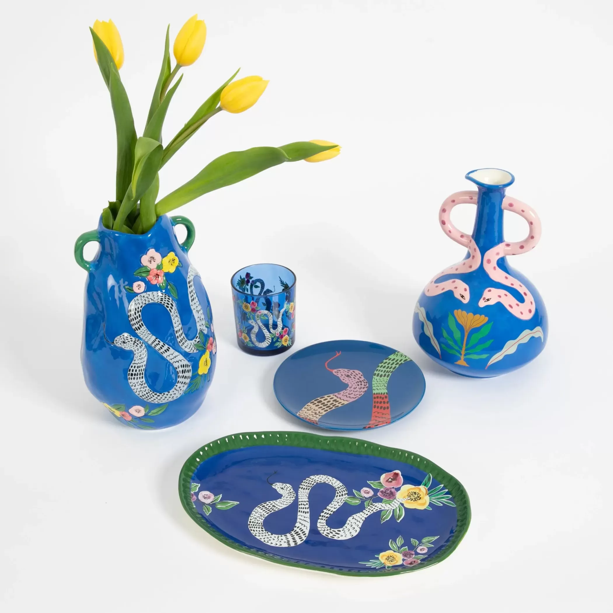 Kitchen & Dining | GigiandTom Jungle Rumble Assorted Ceramic Plate Set of 4