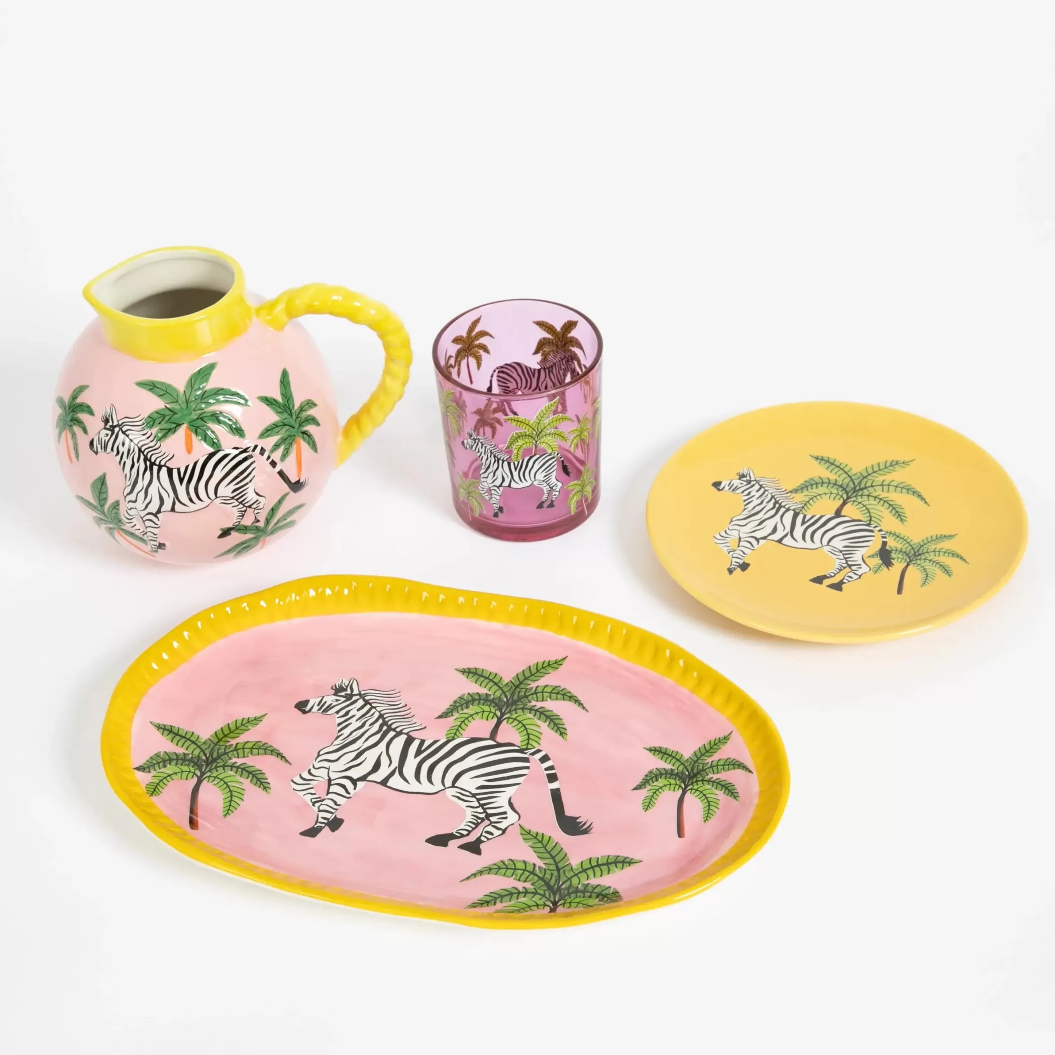 Kitchen & Dining | GigiandTom Jungle Rumble Assorted Ceramic Plate Set of 4
