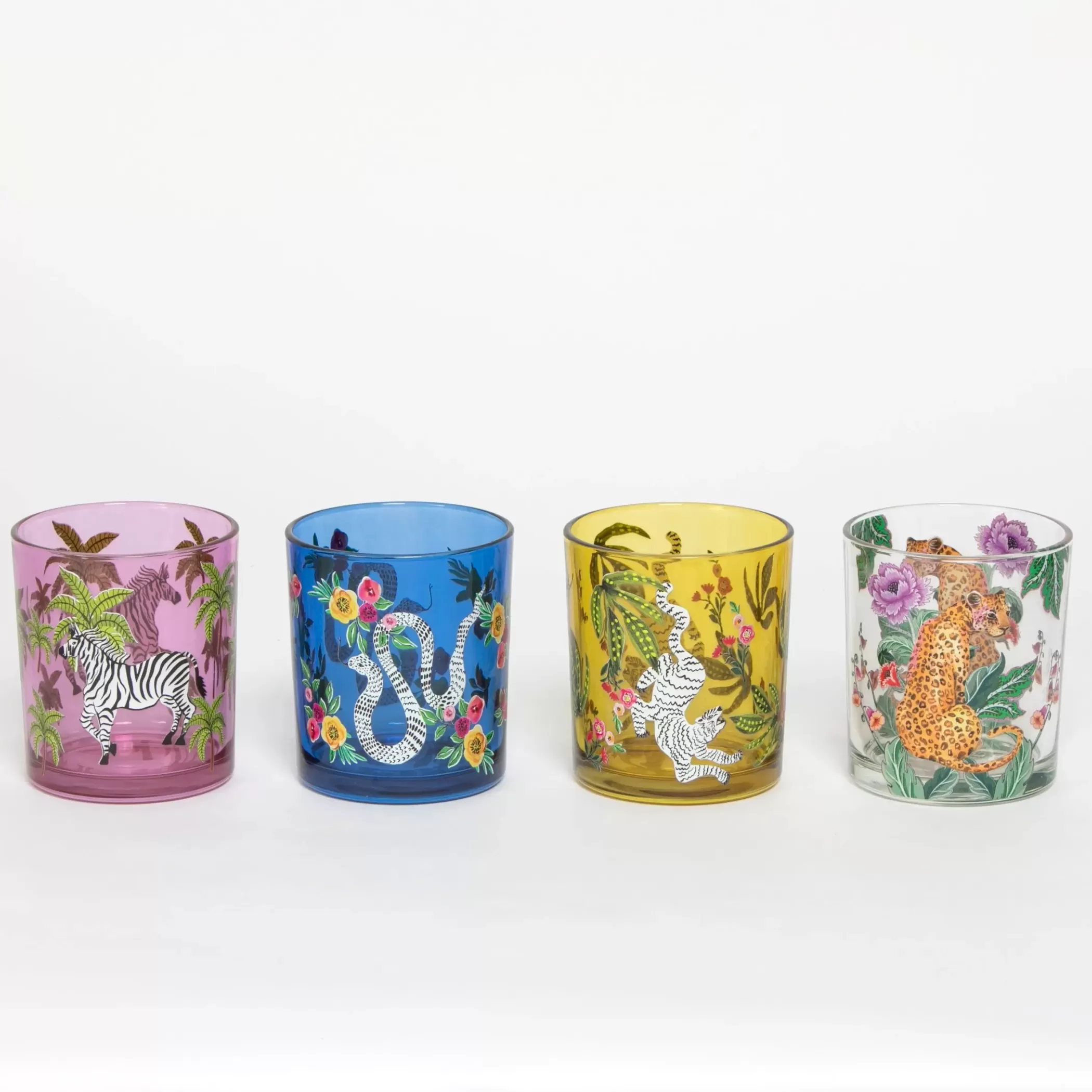 Drink & Barware | GigiandTom Jungle Rumble Assorted Drinking Tumblers Set of 4