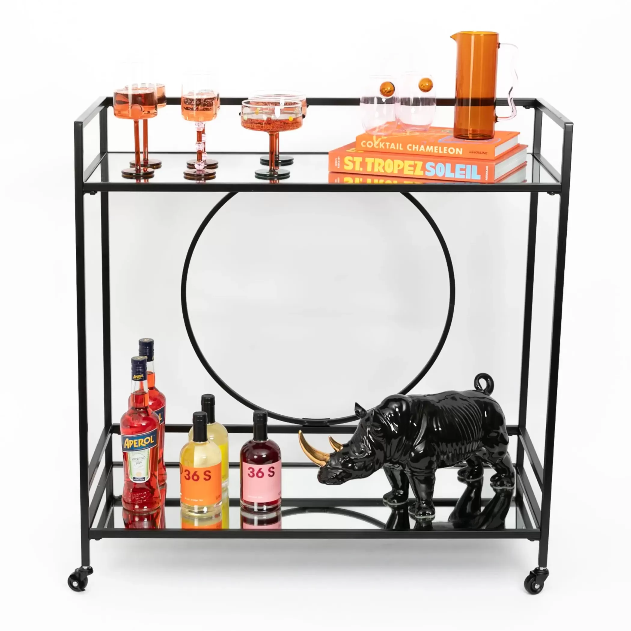 Drink & Barware | GigiandTom Le Grande Bar Cart Black