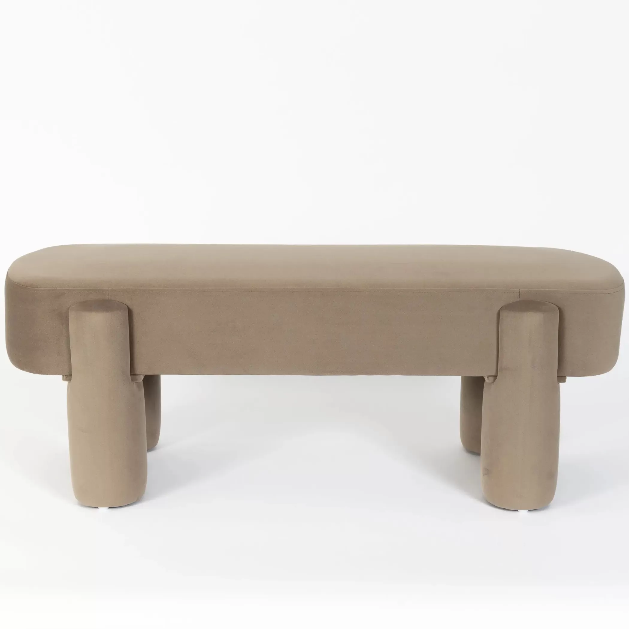 Furniture, Mirrors & Lighting | GigiandTom Lego Velvet Bench Seat Taupe