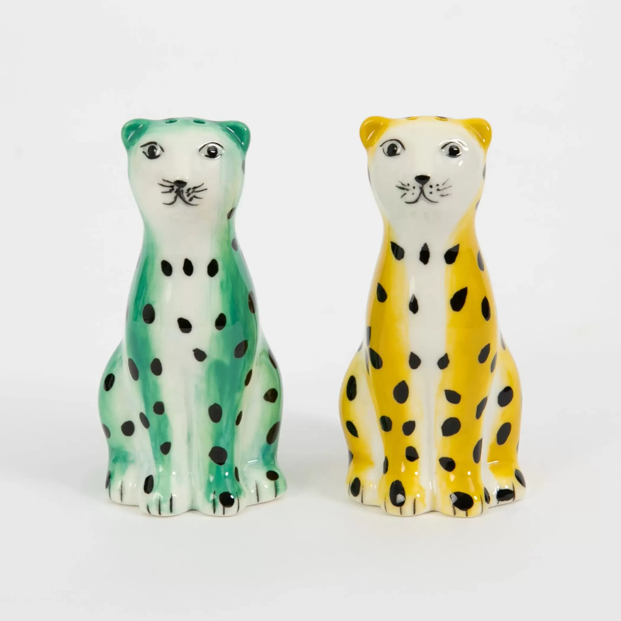 Kitchen & Dining | GigiandTom Leopardess Ceramic Salt & Pepper Shakers