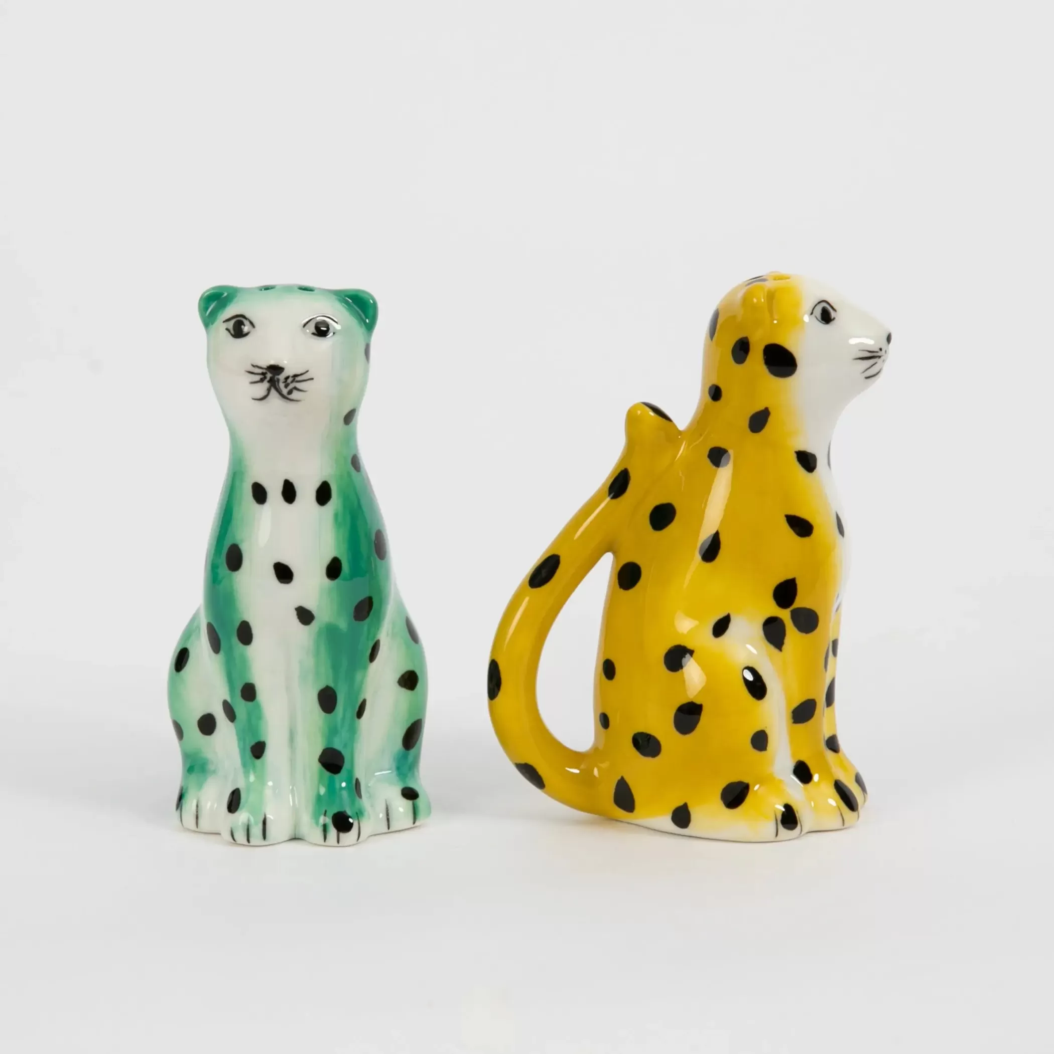 Kitchen & Dining | GigiandTom Leopardess Ceramic Salt & Pepper Shakers