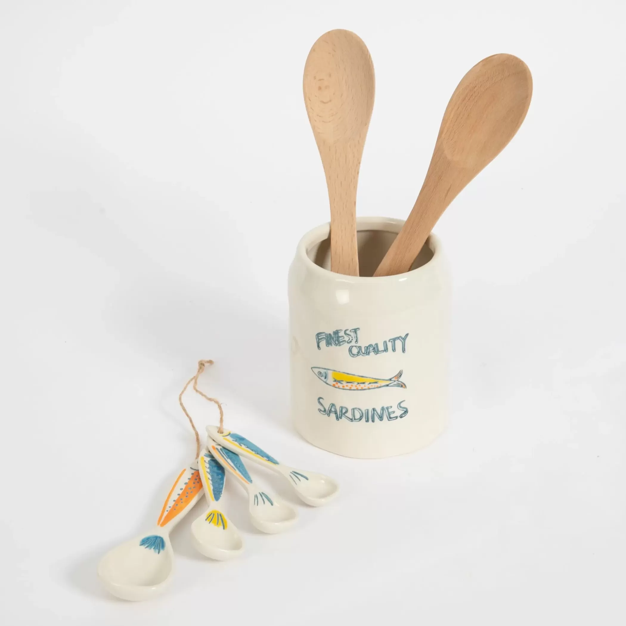 Kitchen & Dining | GigiandTom Les Sardine Ceramic Measuring Spoon Set