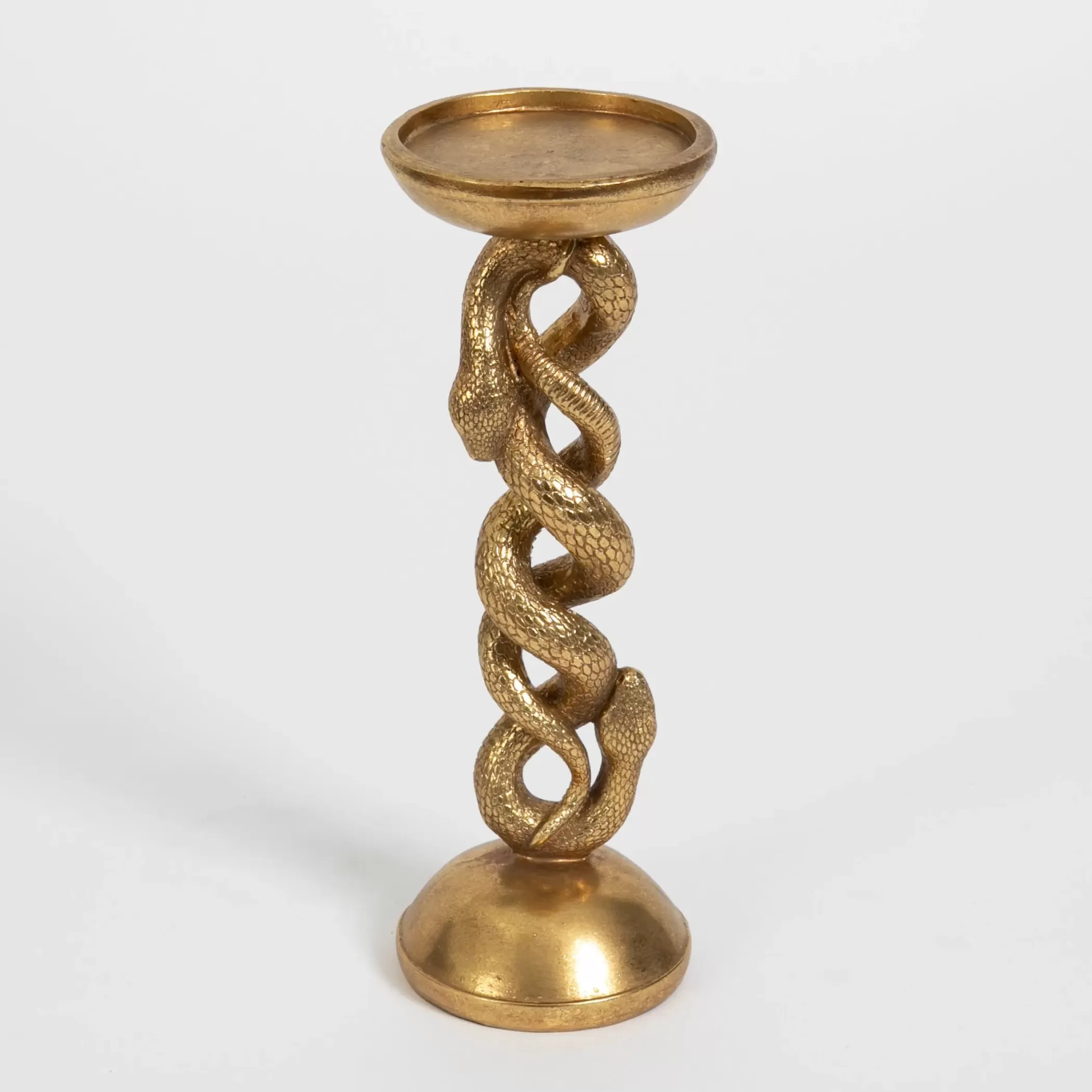 Candles & Candle Holders | GigiandTom Medusa Gold Resin Candle Holder Tall