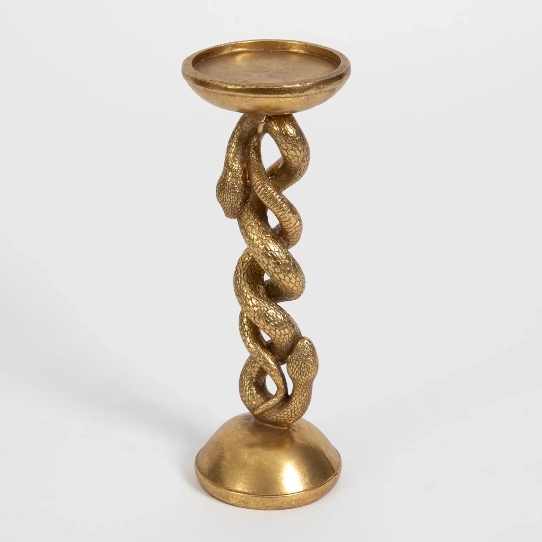 Candles & Candle Holders | GigiandTom Medusa Gold Resin Candle Holder Tall