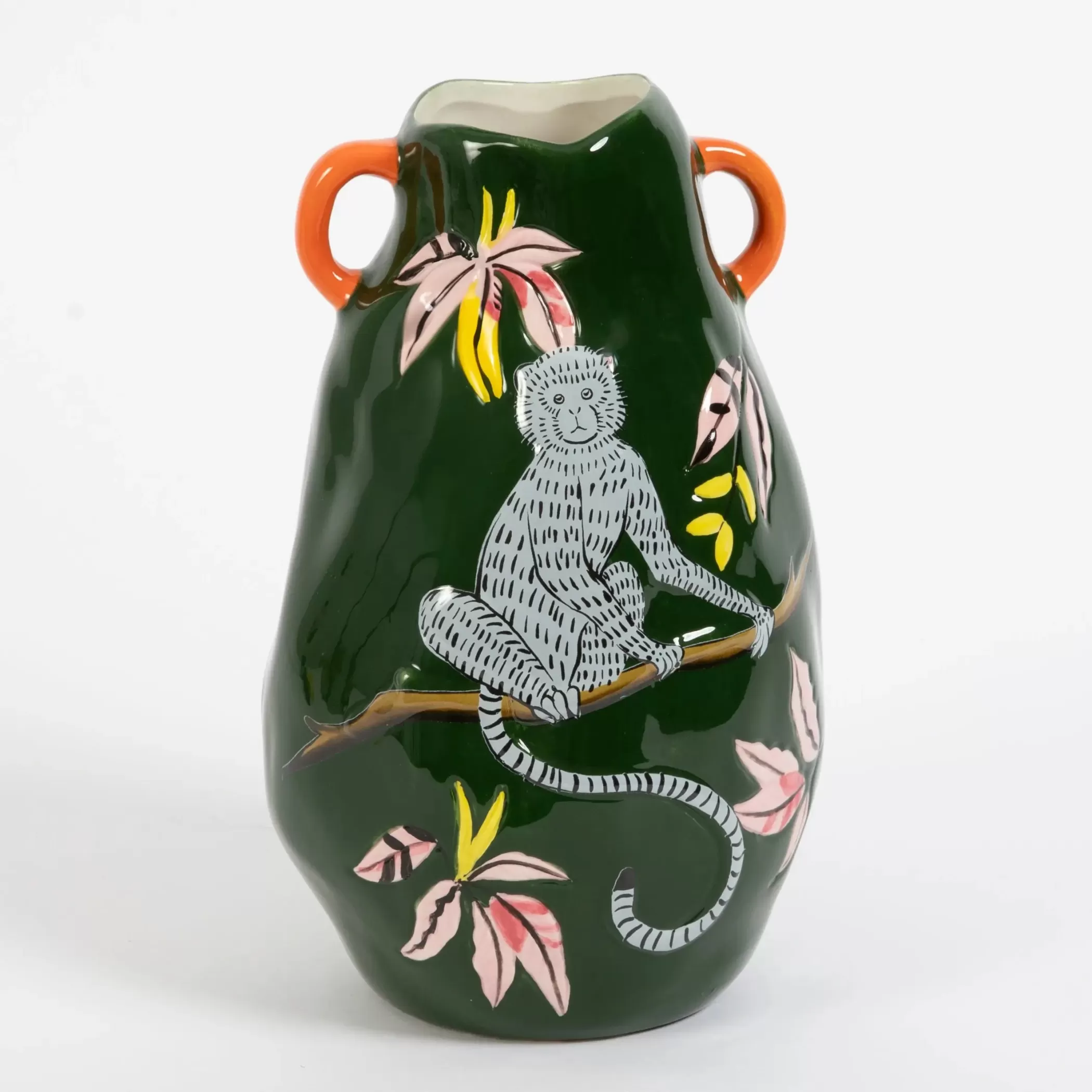 Vases & Planters | GigiandTom Monkey Mischief Ceramic Vase Urn