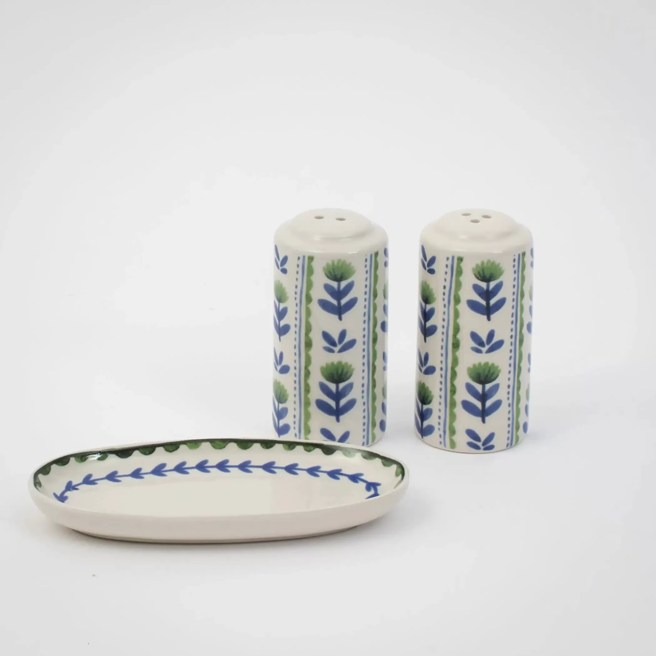 Kitchen & Dining | GigiandTom Paisley Ceramic Salt & Pepper Shakers