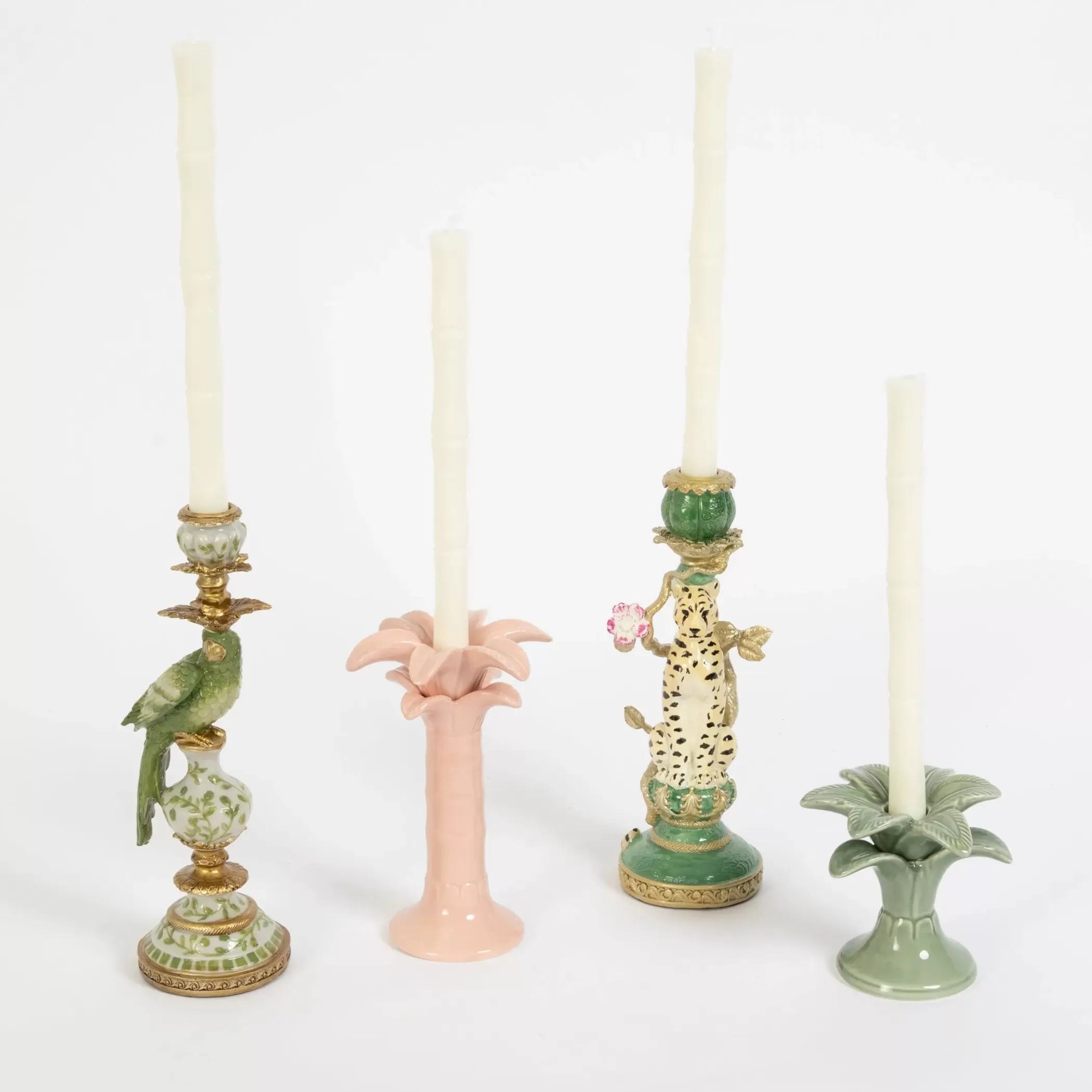 Candles & Candle Holders | GigiandTom Palm Court Ceramic Candle Holder Set of 2