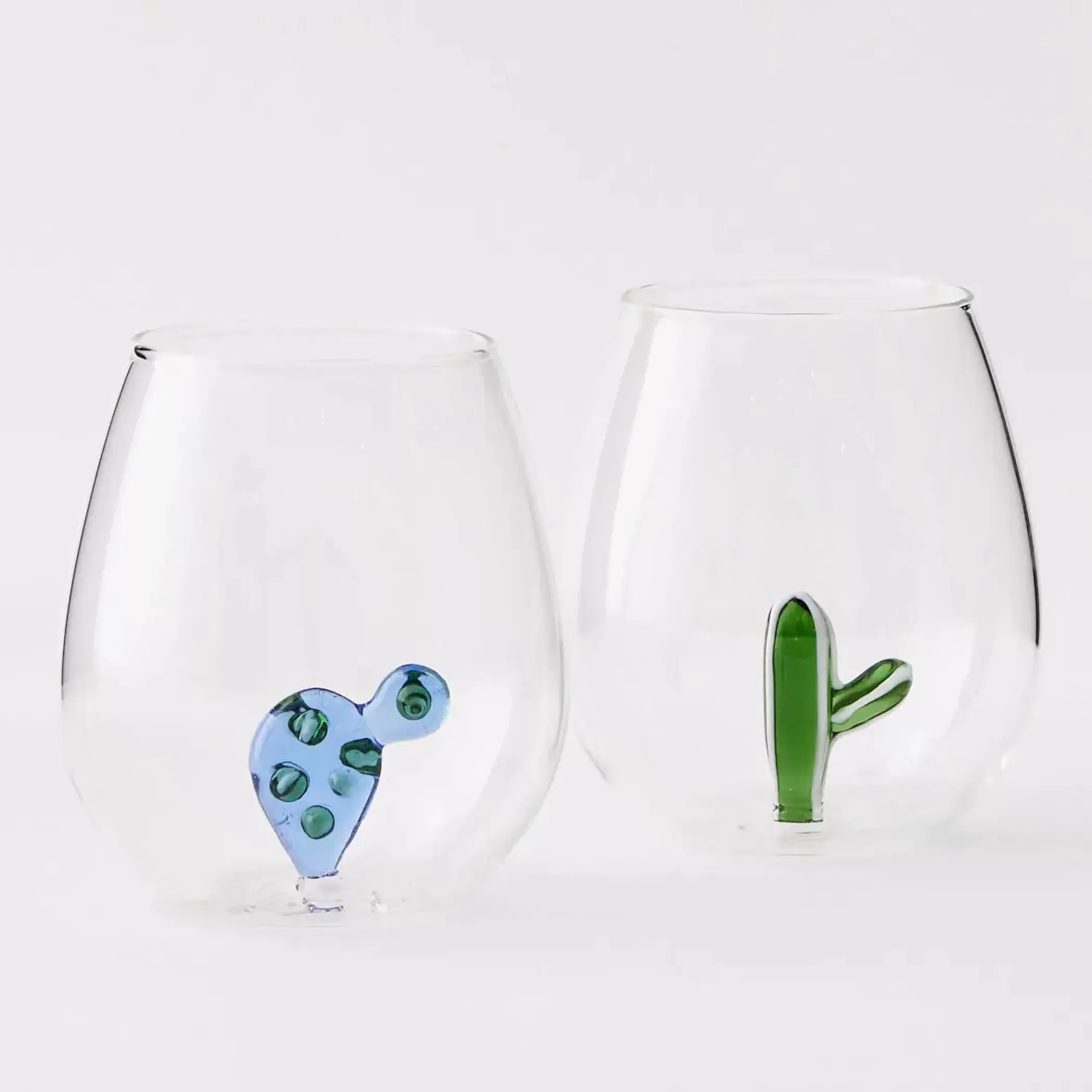 Drink & Barware | GigiandTom Palm Stings Cactus Glass Tumbler