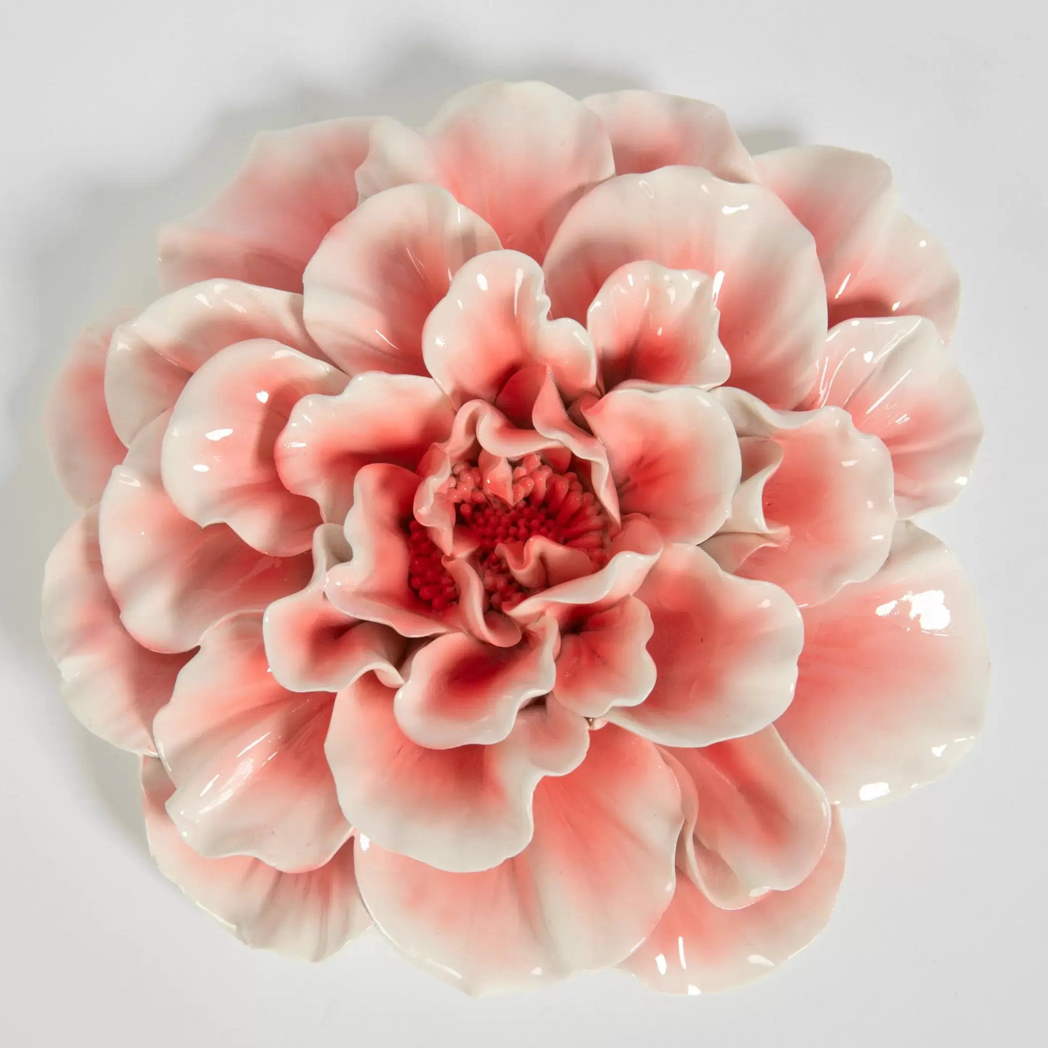 Decor | GigiandTom Peach Peony Resin Sculpture