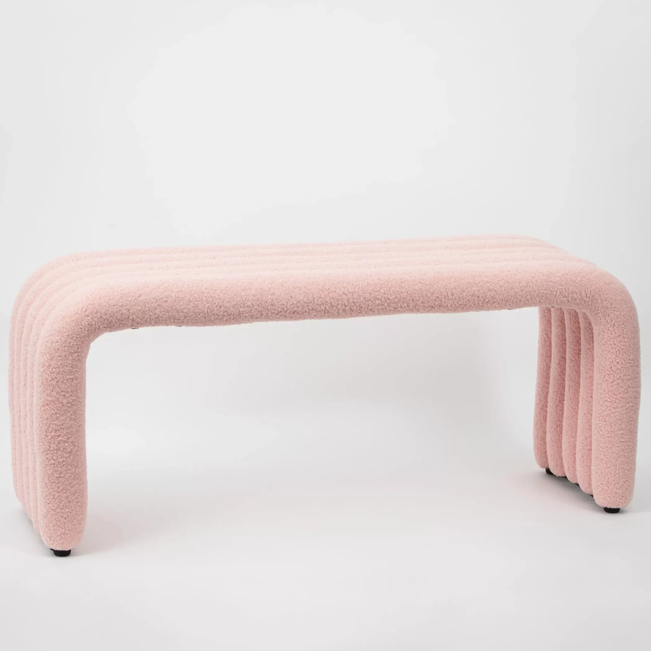 Furniture, Mirrors & Lighting | GigiandTom Pipe Dream Boucle Bench Seat Pink