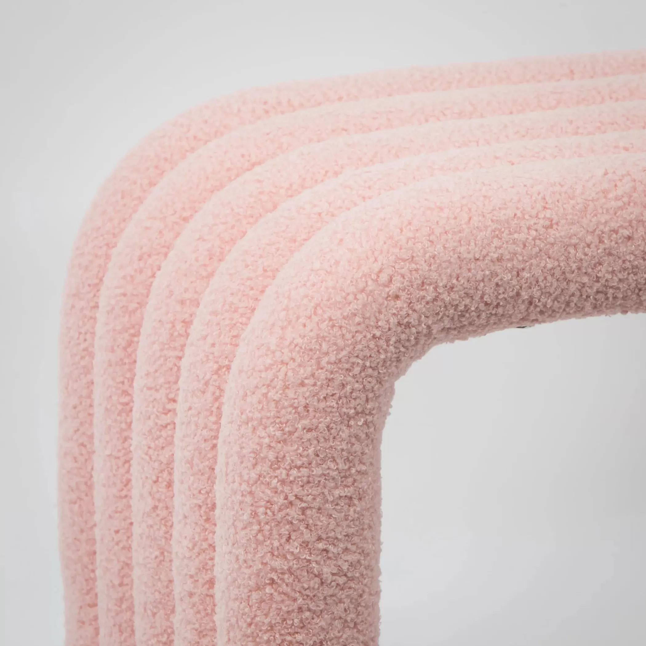 Furniture, Mirrors & Lighting | GigiandTom Pipe Dream Boucle Bench Seat Pink