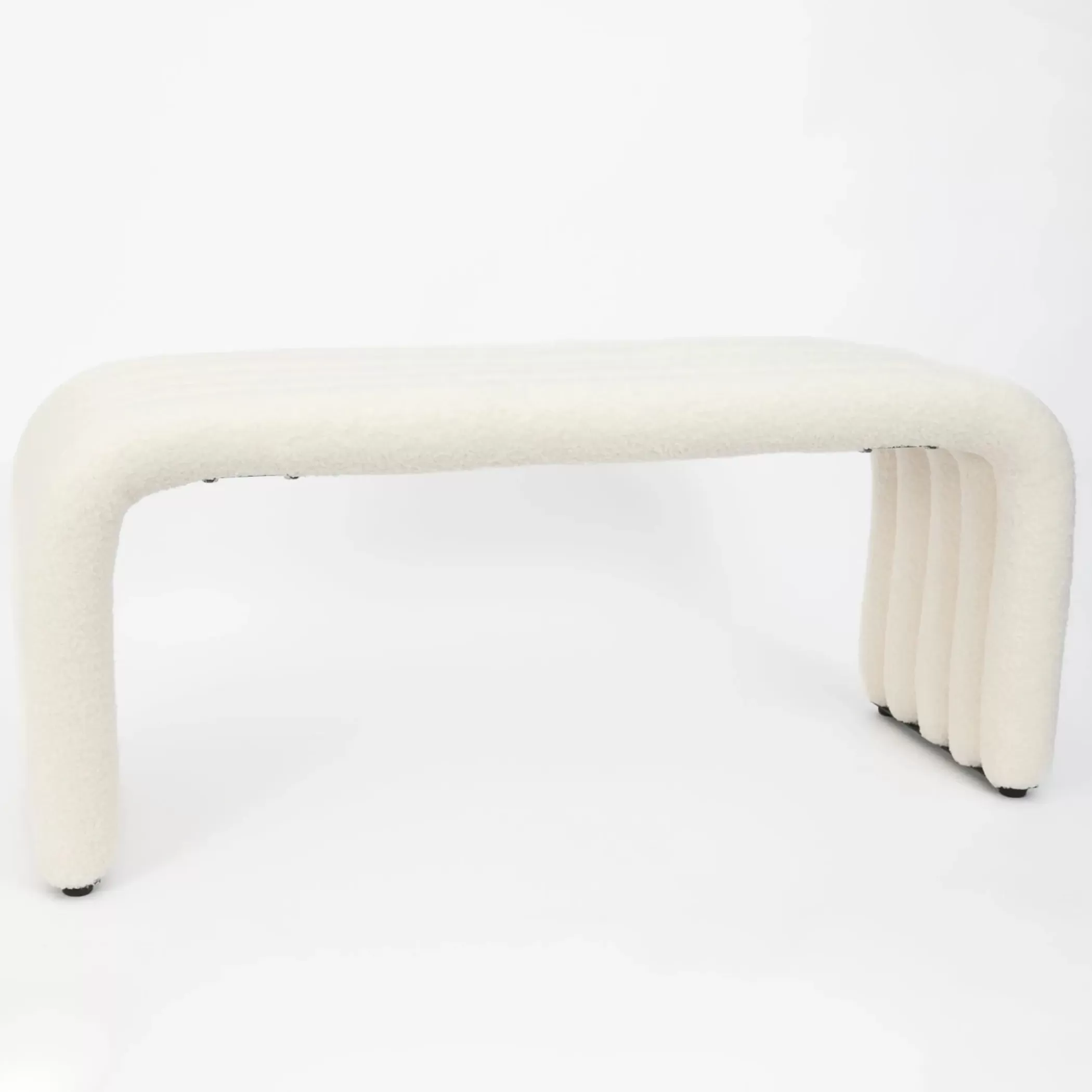 Furniture, Mirrors & Lighting | GigiandTom Pipe Dream Boucle Bench Seat White