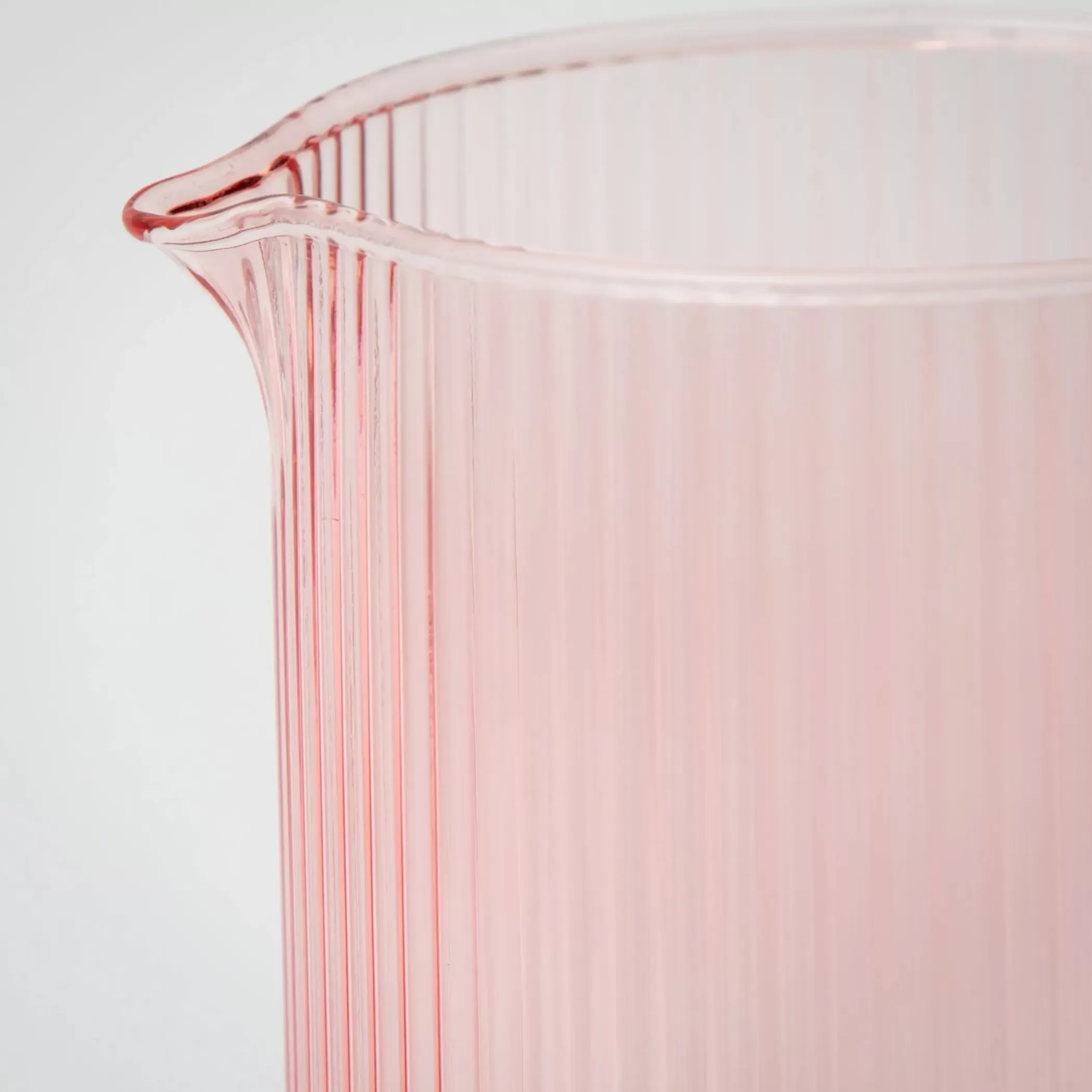 Drink & Barware | GigiandTom Pleat Glass Drink Pitcher Pink