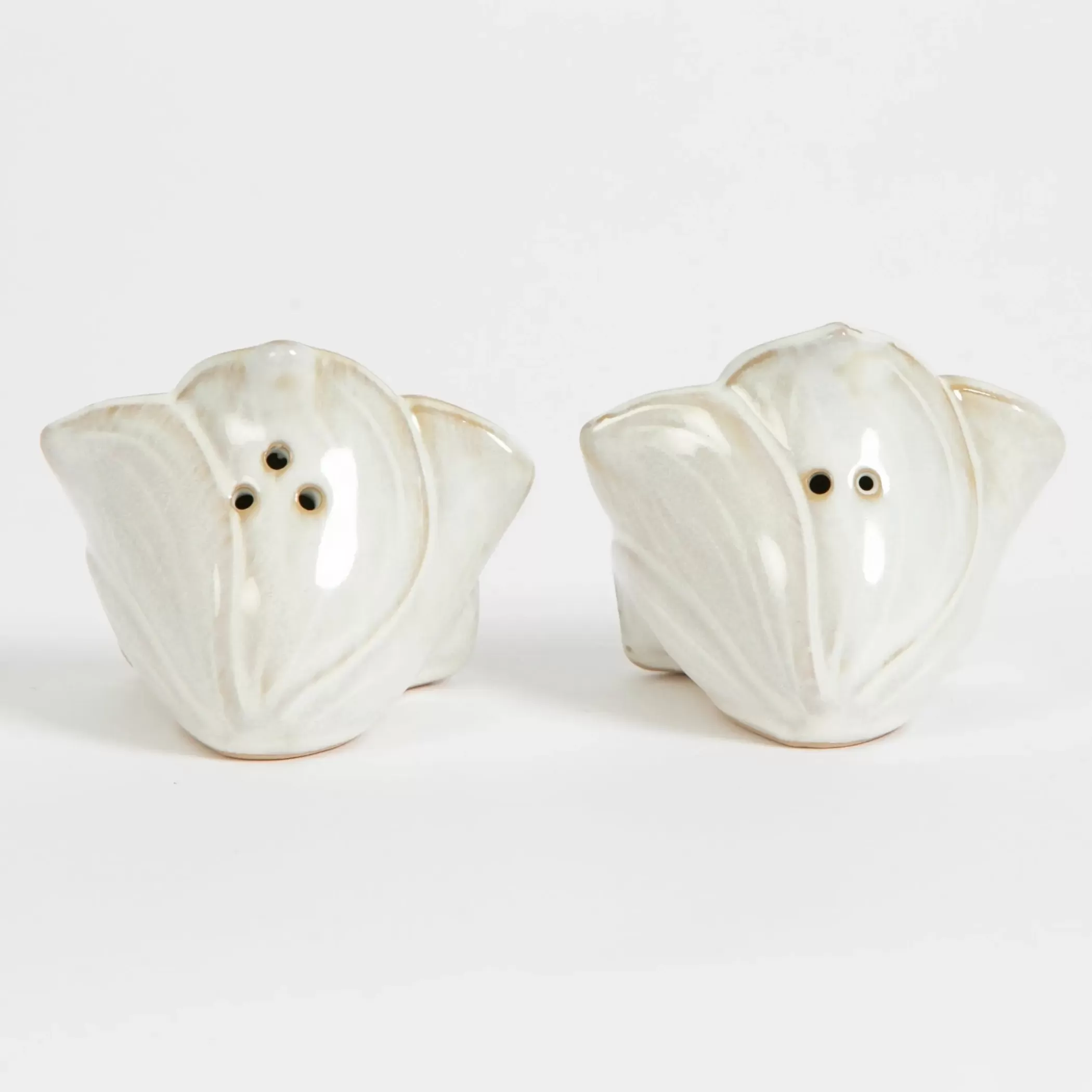 Kitchen & Dining | GigiandTom Plumeria Ceramic Salt & Pepper Shakers