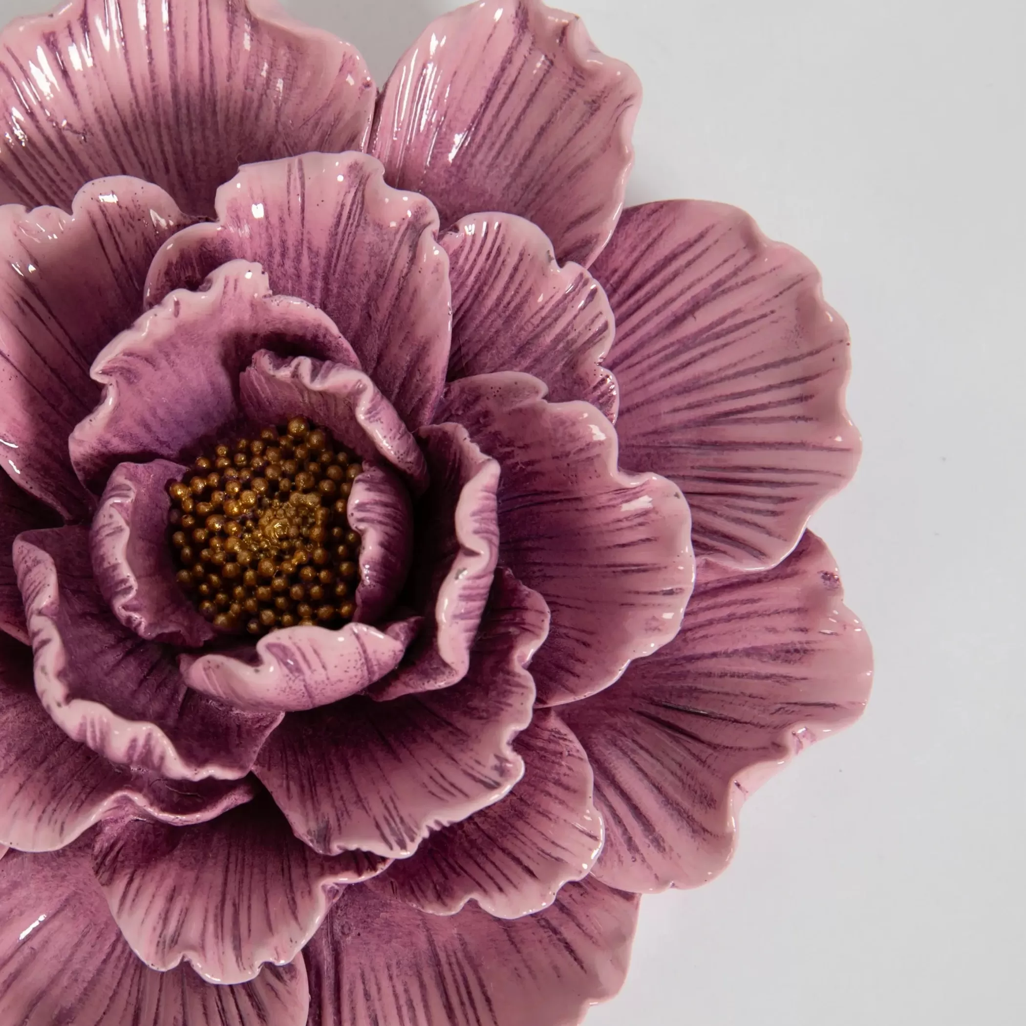 Decor | GigiandTom Purple Peony Resin Sculpture