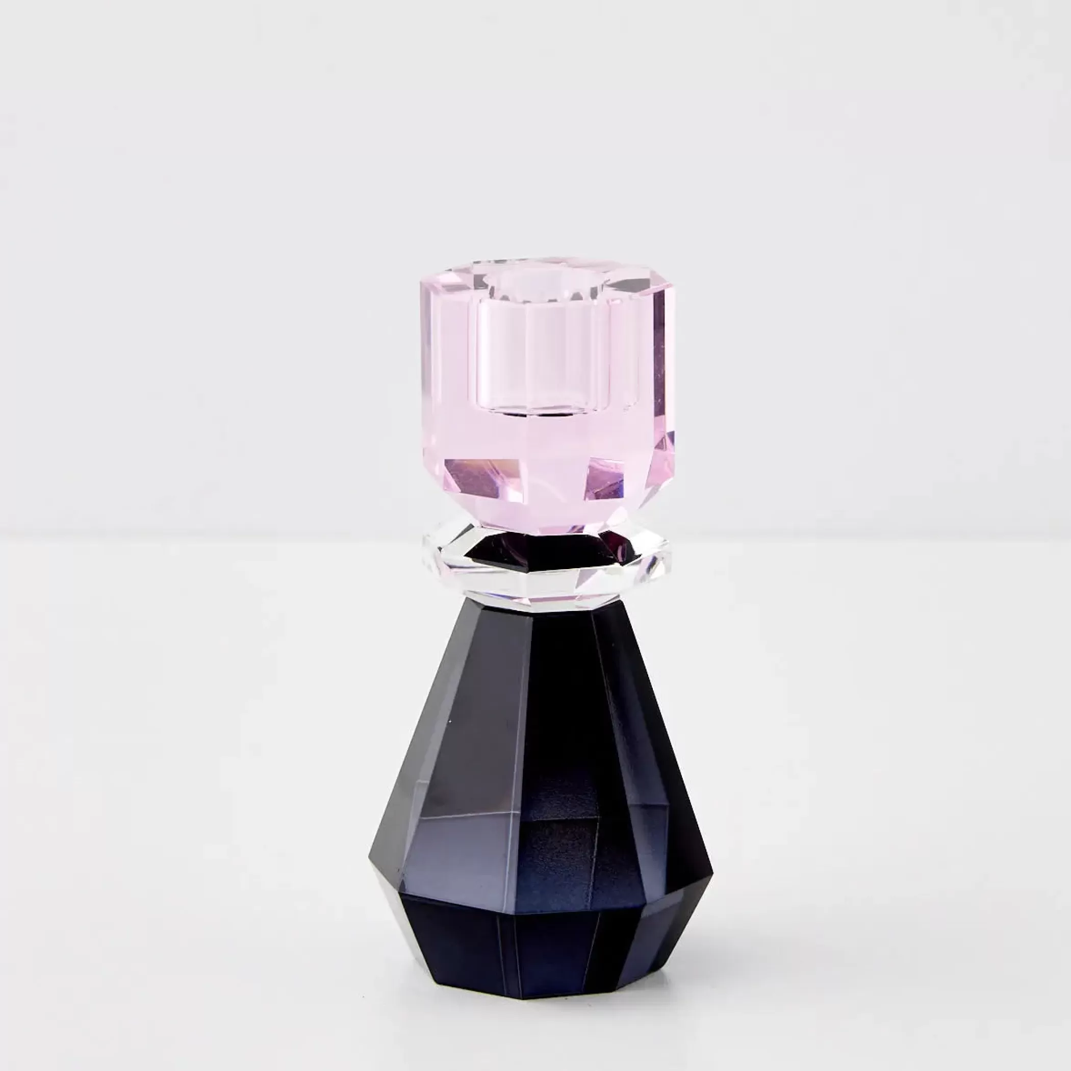 Candles & Candle Holders | GigiandTom Queen Crystal Taper Candle Holder Black Pink