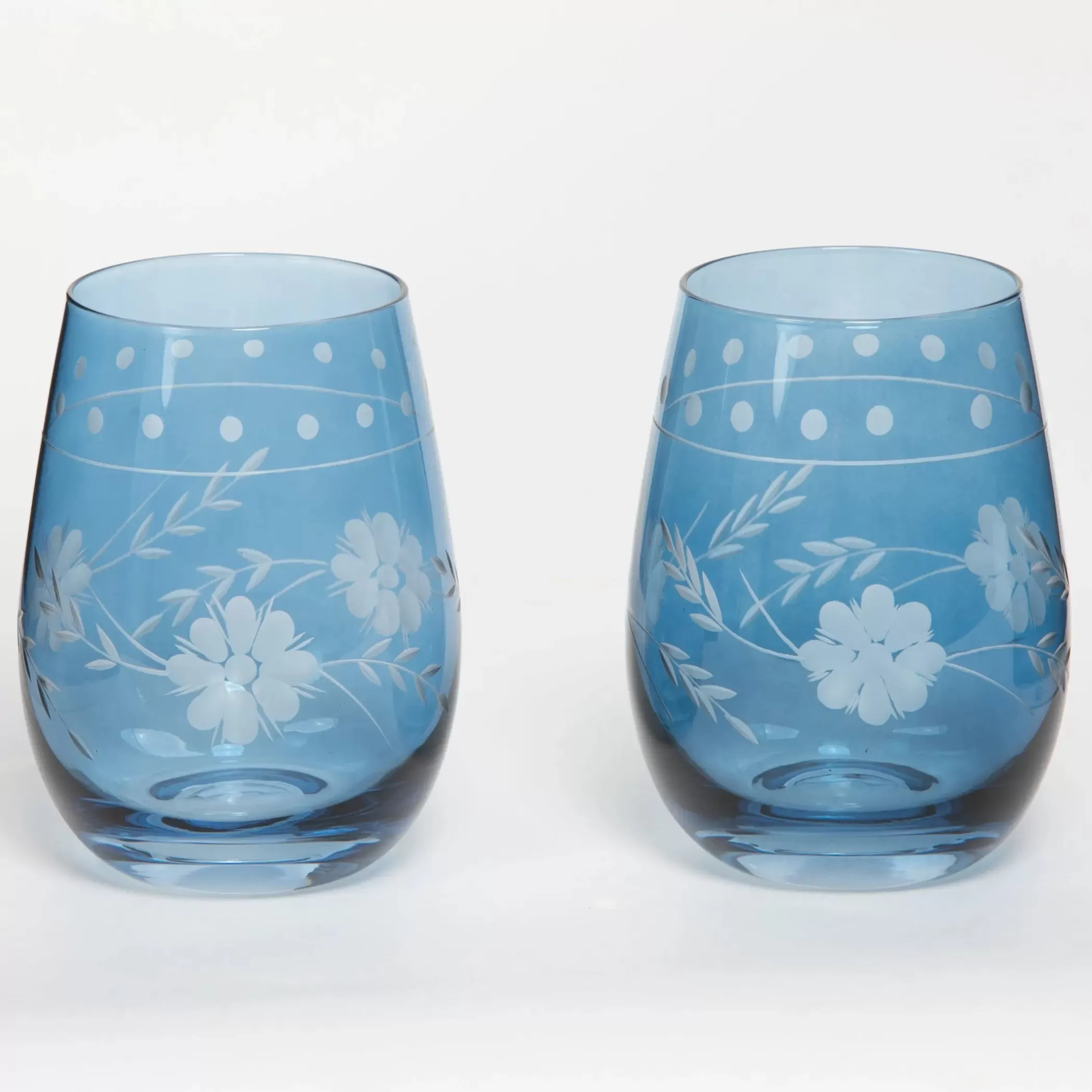 Drink & Barware | GigiandTom Queen V Glass Tumbler Set of 2