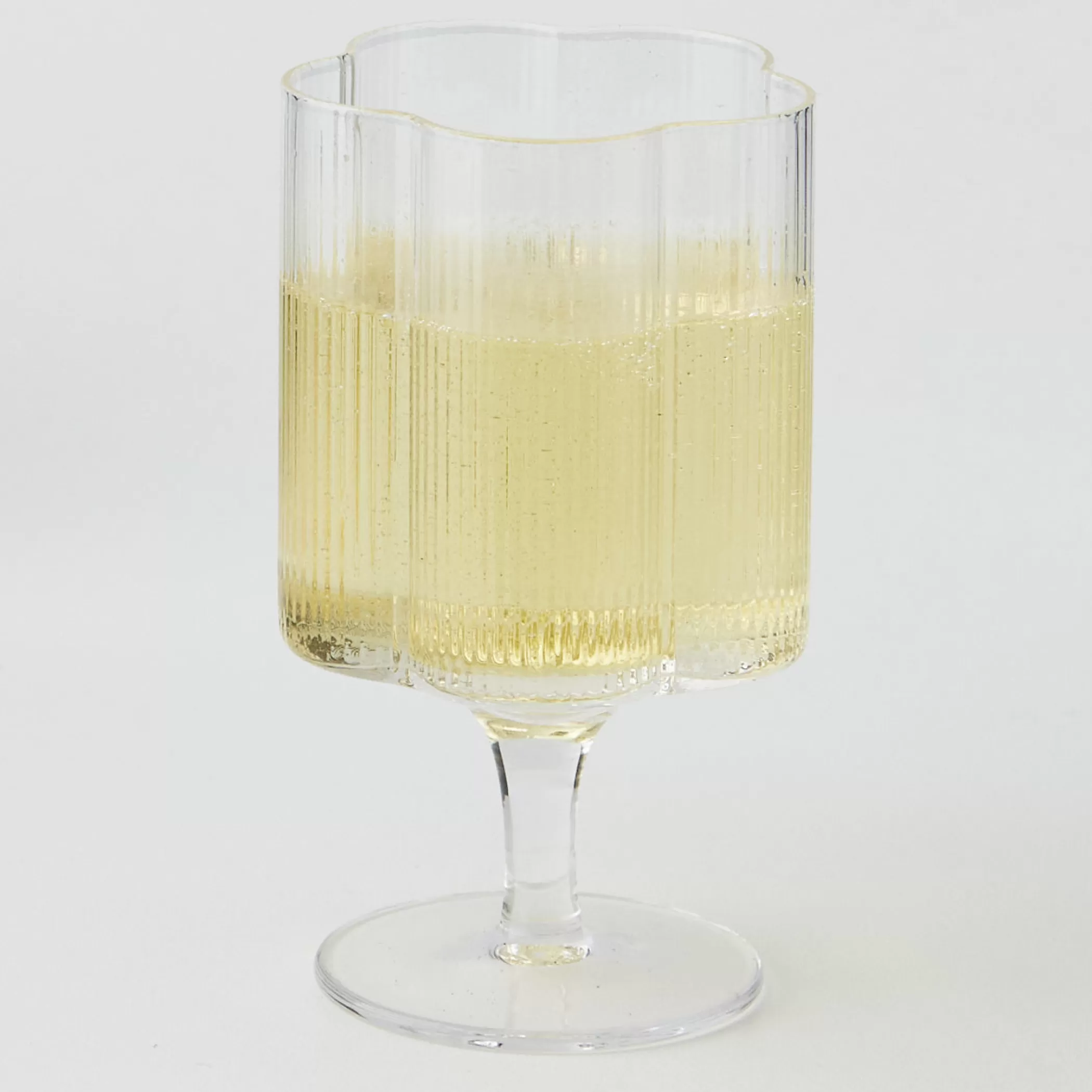 Drink & Barware | GigiandTom Ribbed Flower Wine Glass