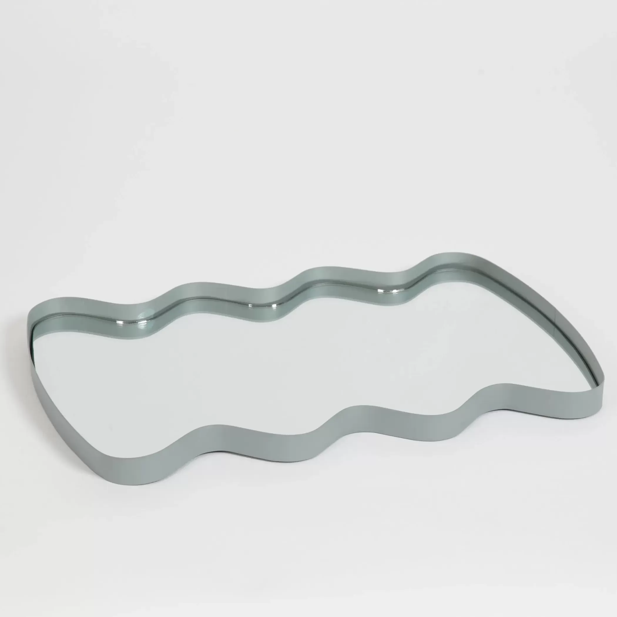 Decor | GigiandTom Ripples Mirrored Metal Decorative Tray Blue