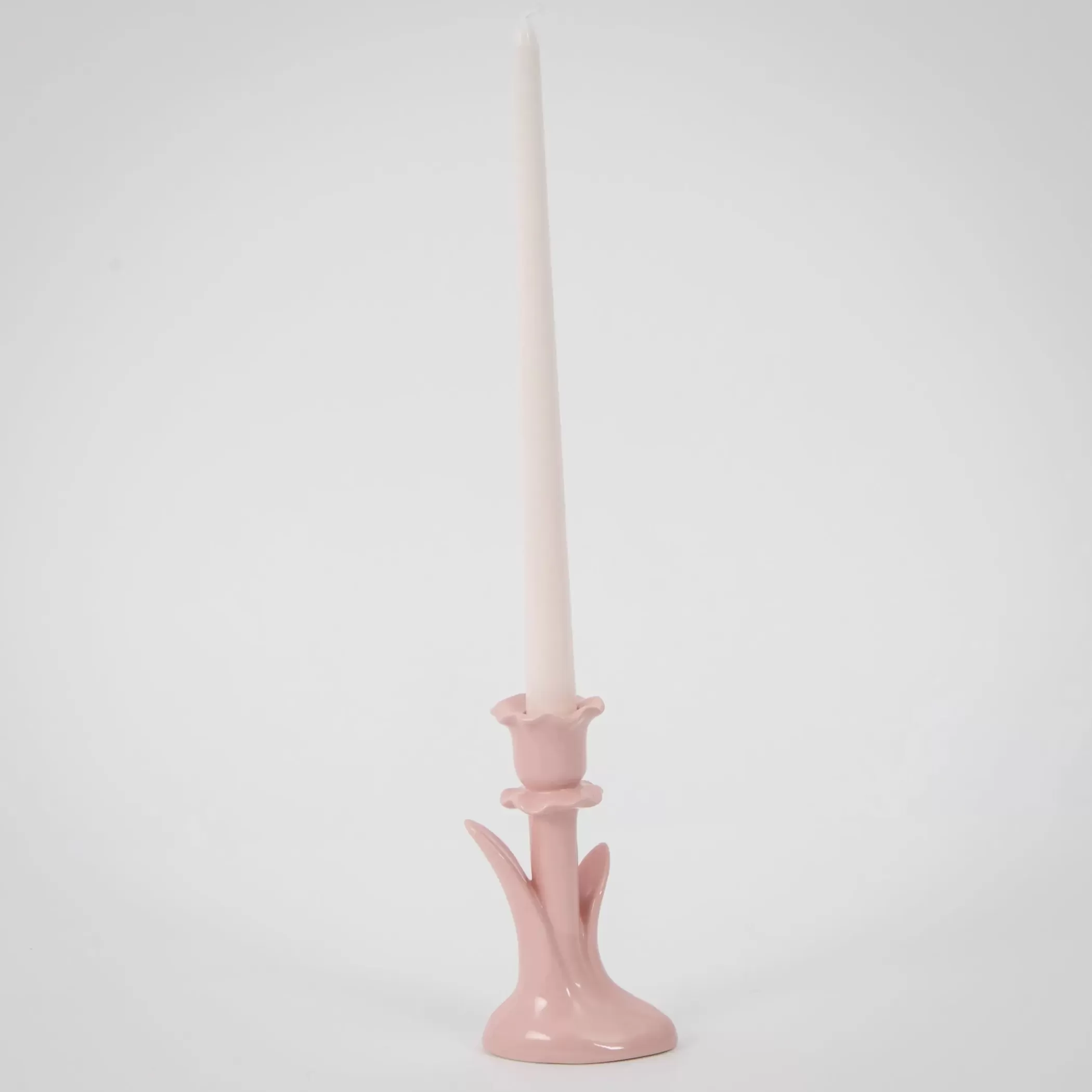 Candles & Candle Holders | GigiandTom Rosaline Ceramic Taper Candle Holder