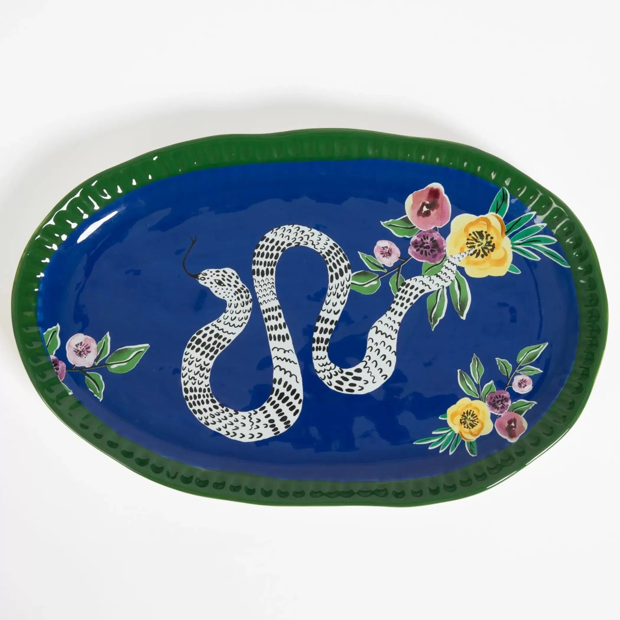 Kitchen & Dining | GigiandTom Serpentine Ceramic Serving Platter