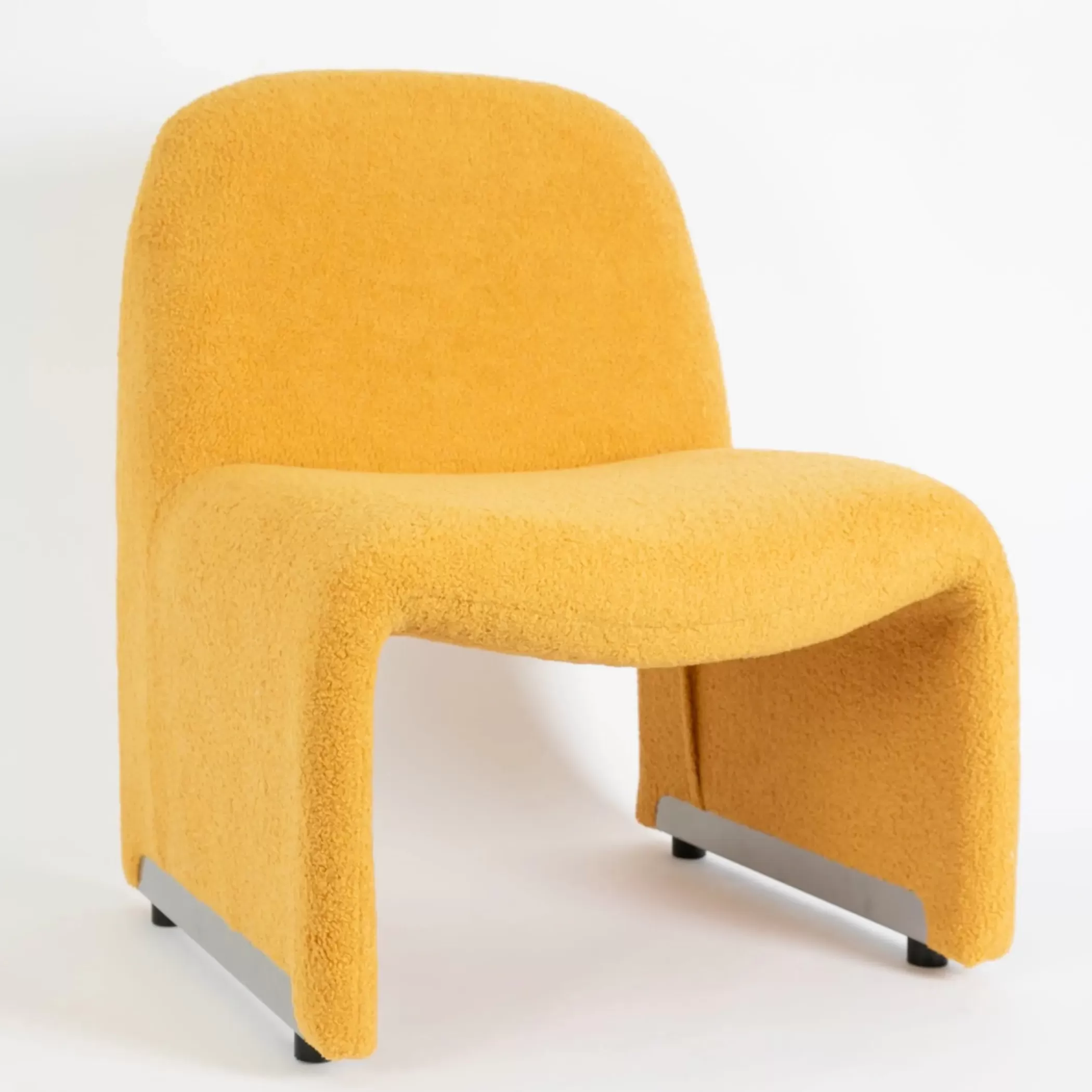 Furniture, Mirrors & Lighting | GigiandTom Sling Boucle Lounge Chair Mustard