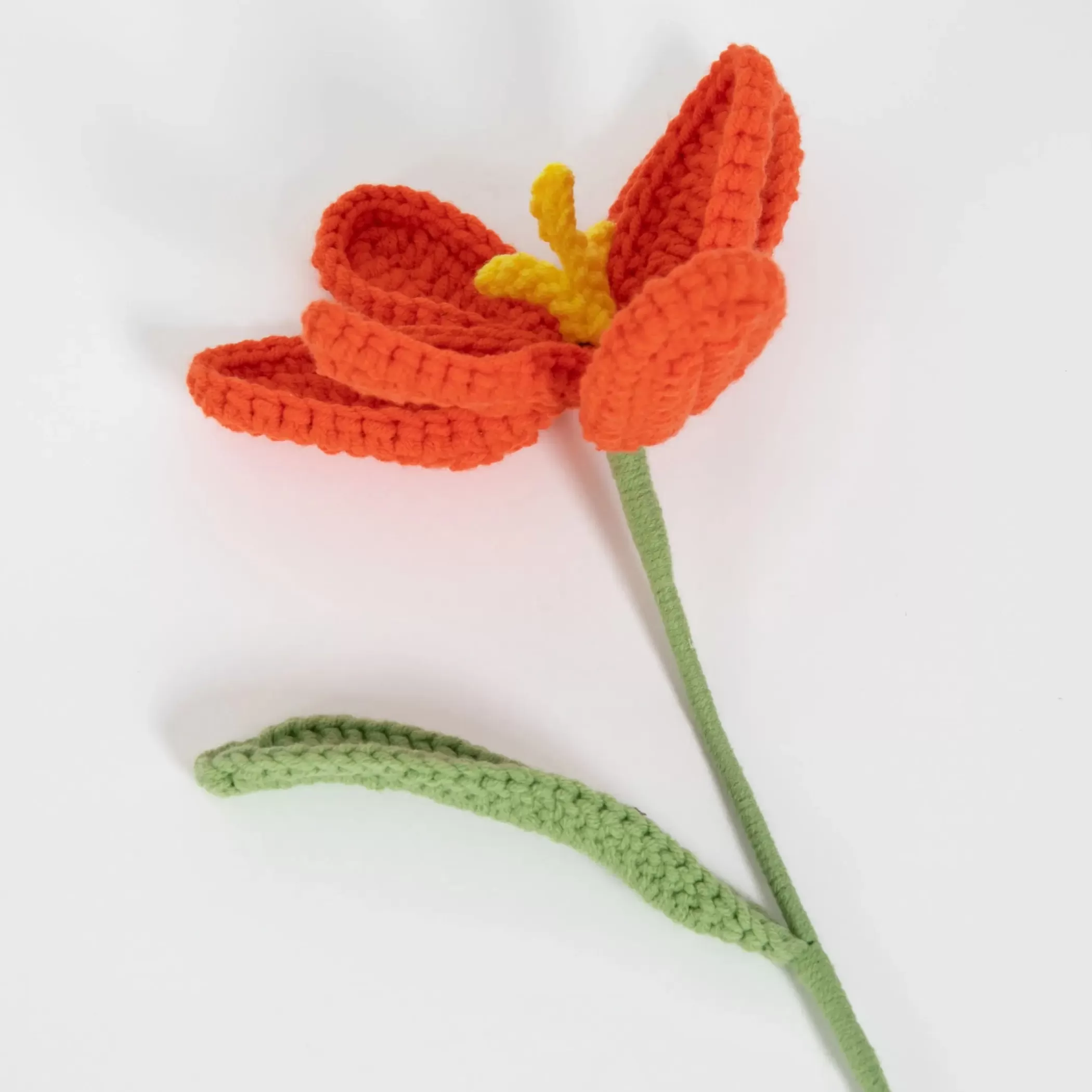 Decor | GigiandTom Springtime Hand Knitted Crochet Flower Red