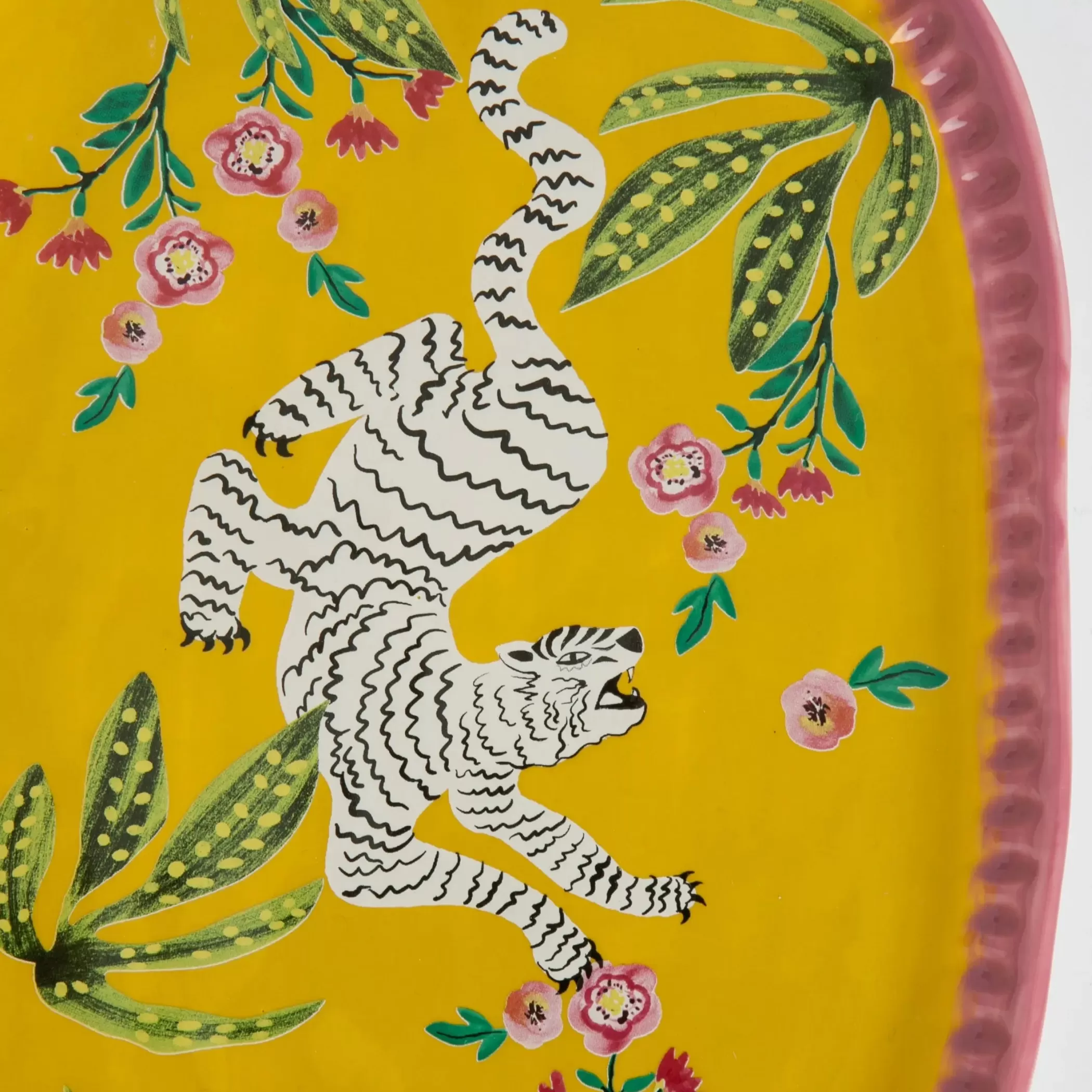 Kitchen & Dining | GigiandTom Tigress Ceramic Serving Platter