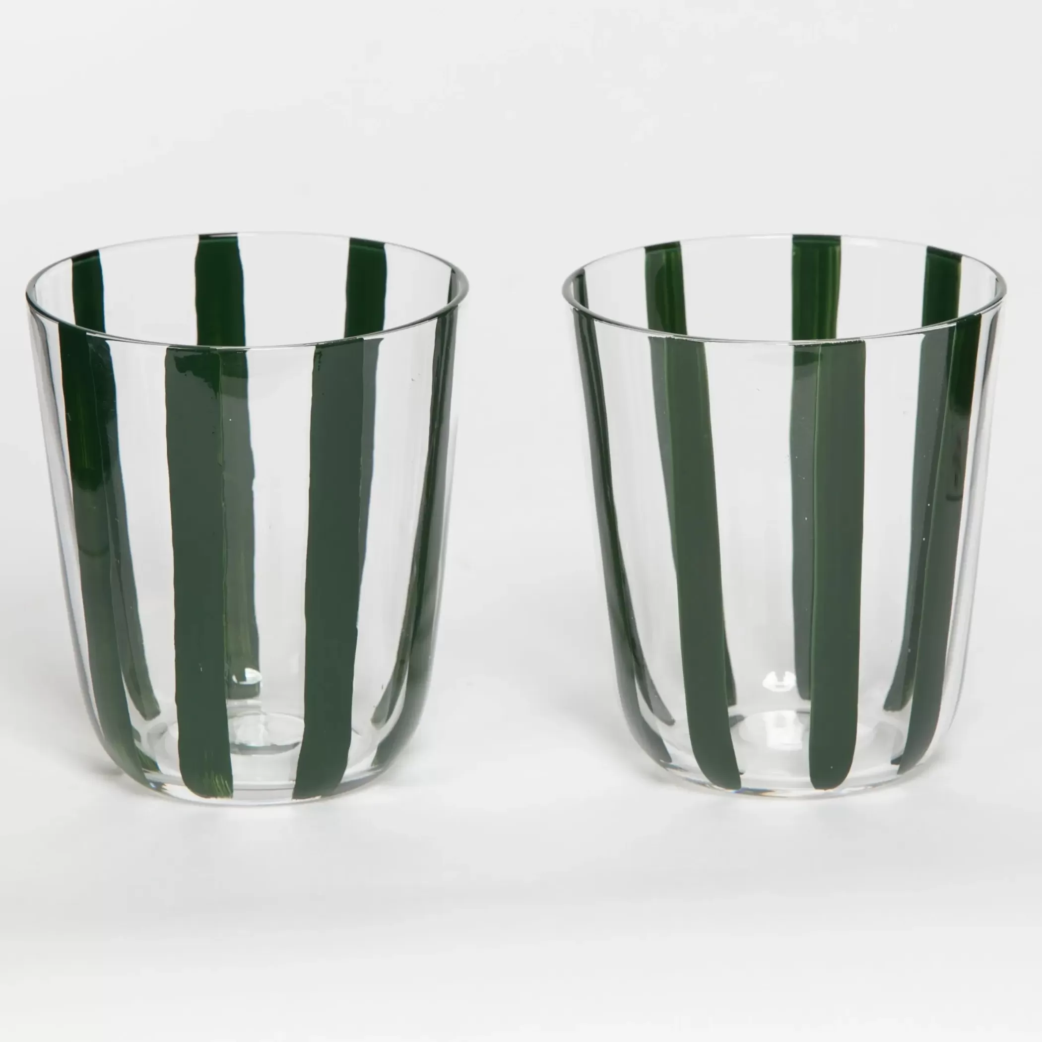 Drink & Barware | GigiandTom Vertigo Glass Tumbler Set of 2 Green