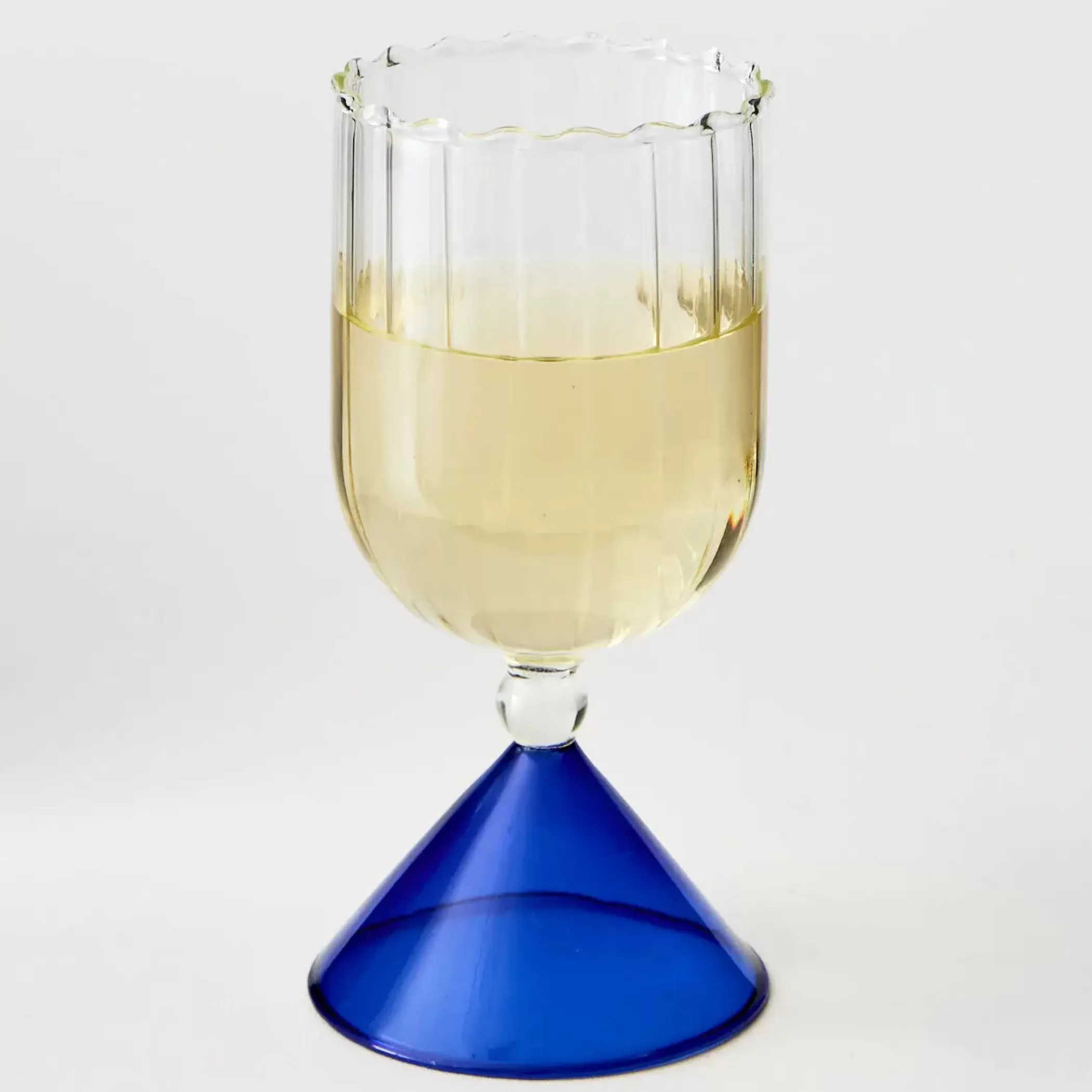 Drink & Barware | GigiandTom Wine Glass Clear/Blue