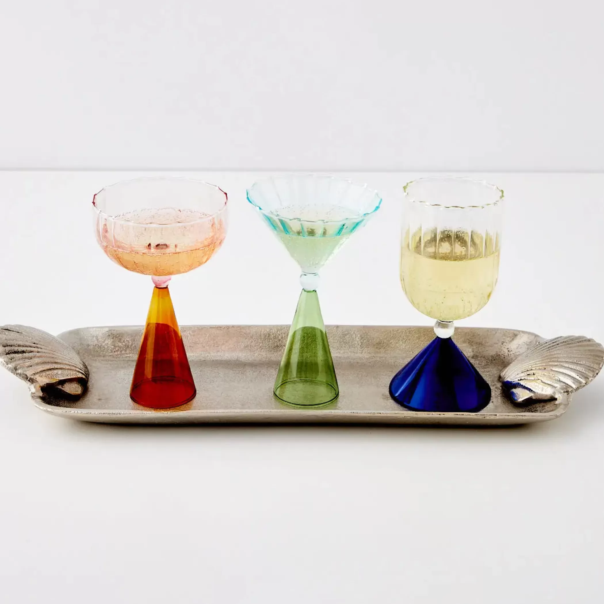 Drink & Barware | GigiandTom Wine Glass Clear/Blue